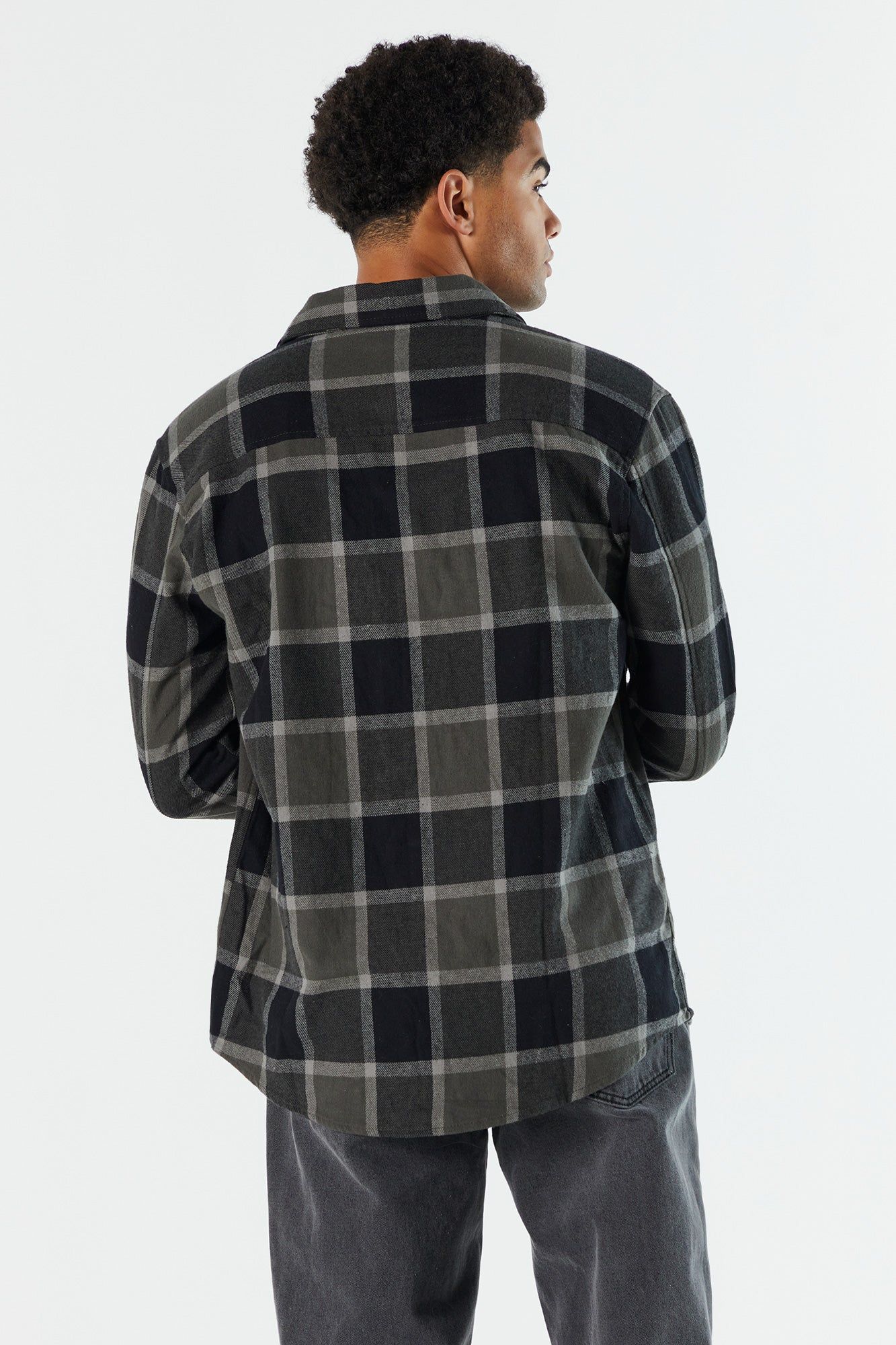 Plaid Hooded Flannel sold by Urban Planet product image thumbnail 23
