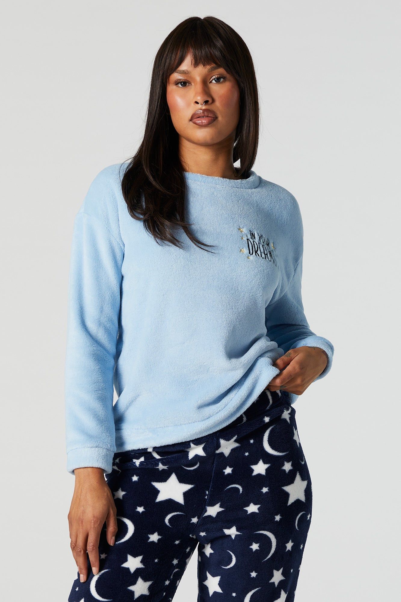 Plush In Your Dreams 2 Piece Pajama Set sold by Urban Planet product image thumbnail 3