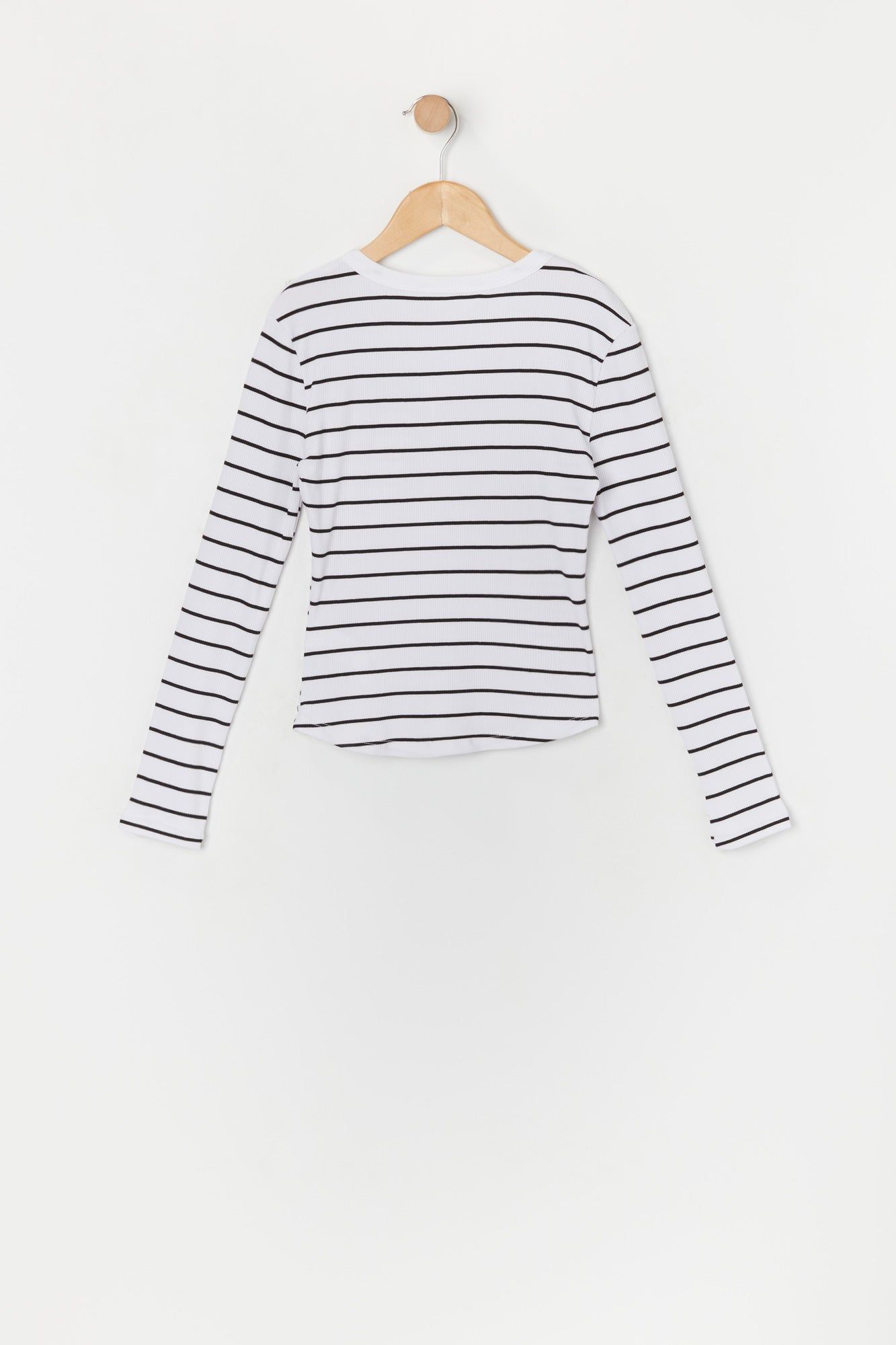 Haut Henley côtelé rayé à manches longues pour fille sold by Urban Planet product image thumbnail 3