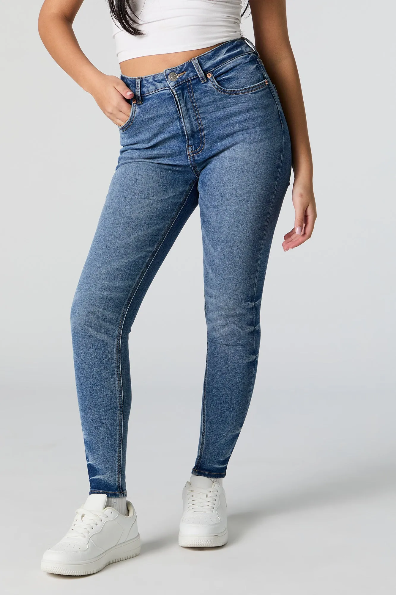 Miami Dark Wash High Rise Skinny Jean sold by Urban Planet product image thumbnail 2