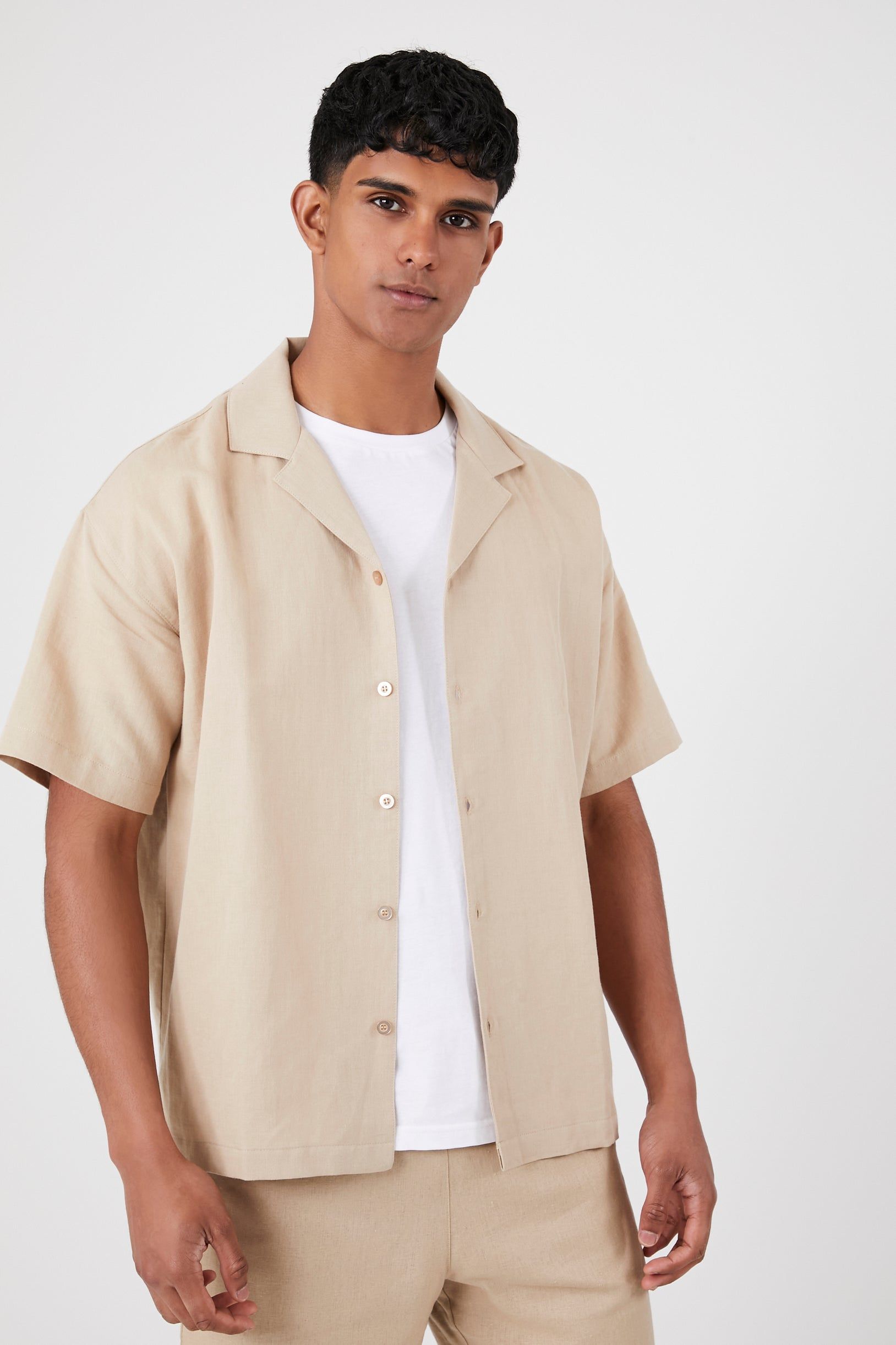 Cotton-Blend Button-Up Top sold by Urban Planet