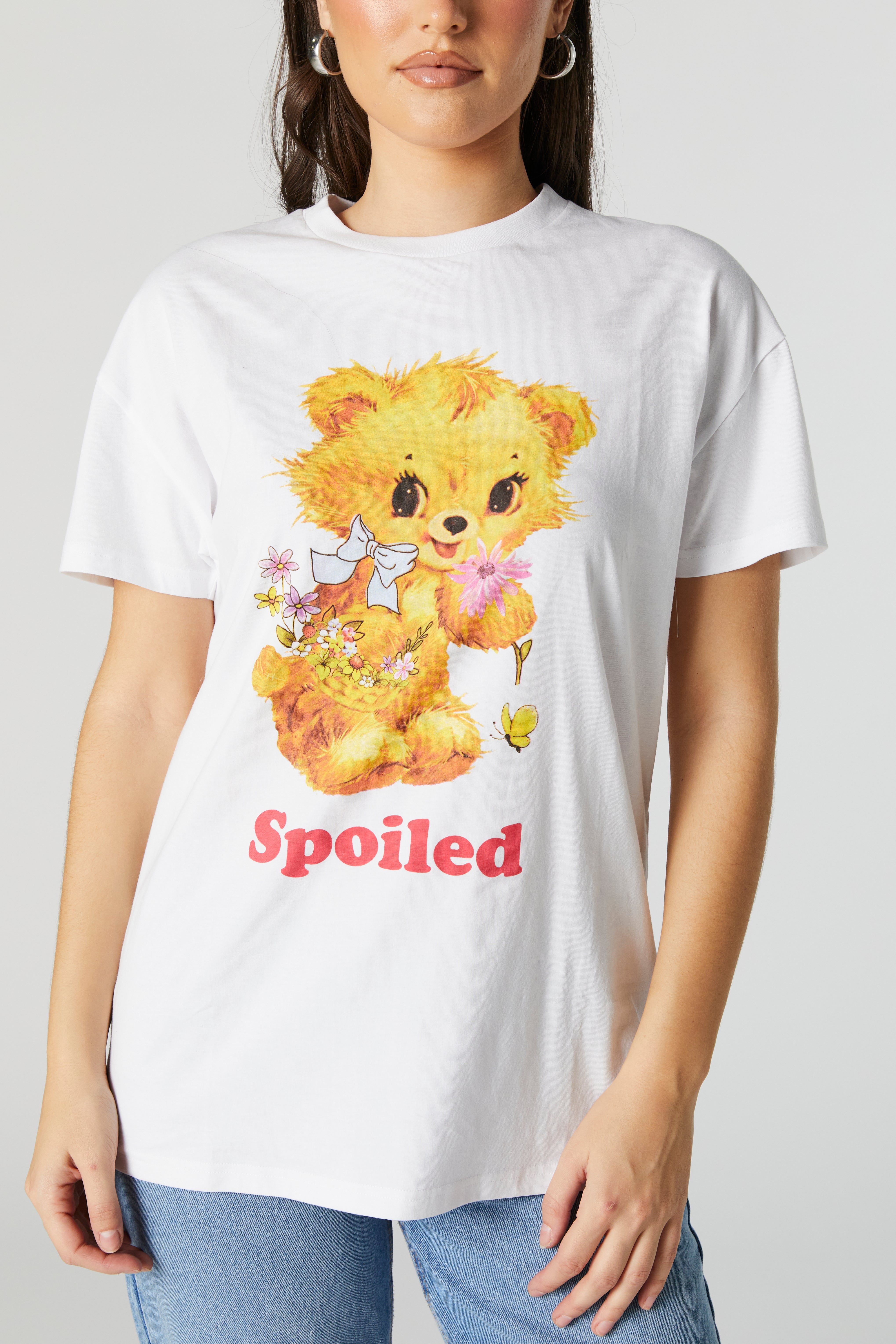 Spoiled Teddy Oversized Graphic T-Shirt sold by Urban Planet product image thumbnail 4
