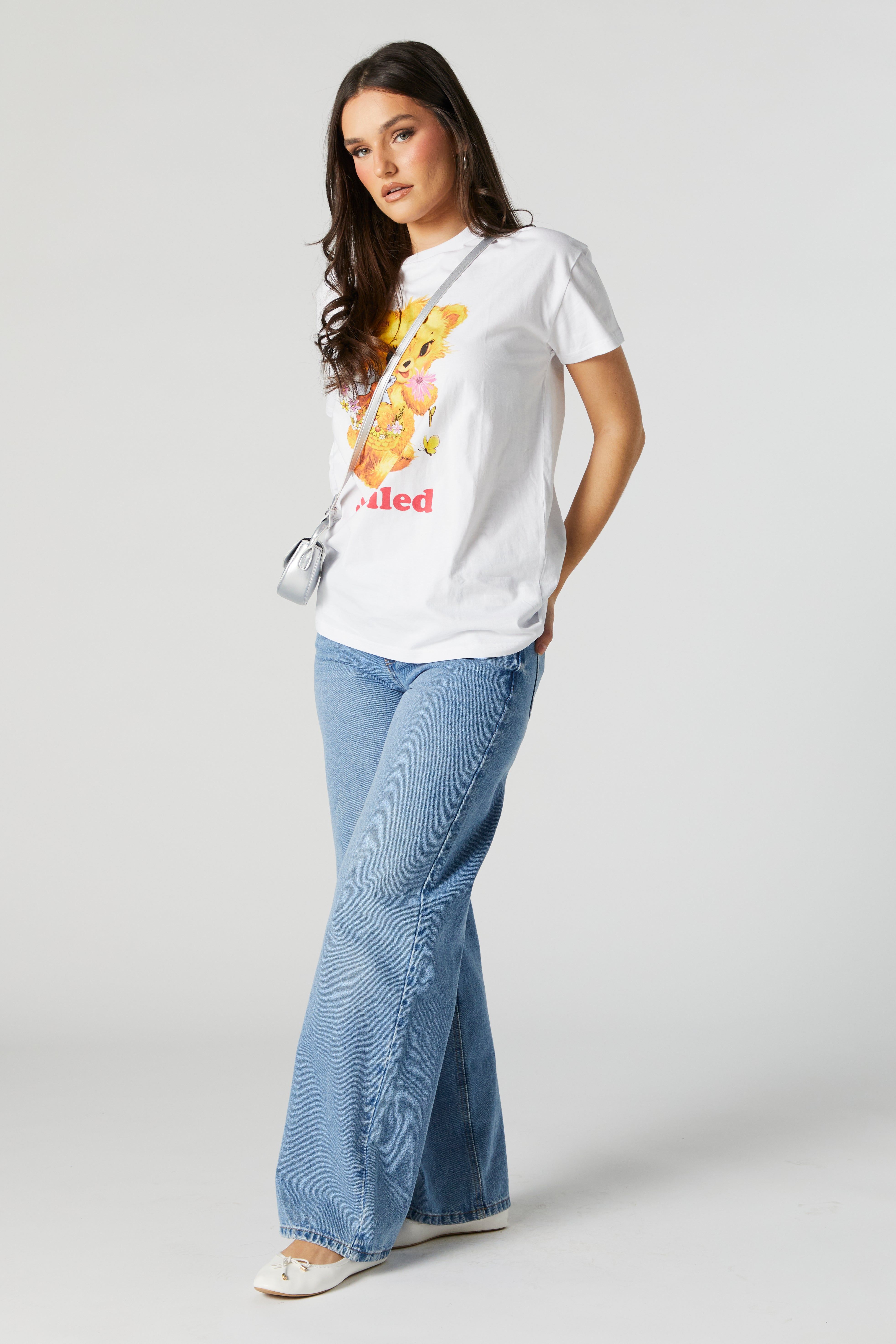 Spoiled Teddy Oversized Graphic T-Shirt sold by Urban Planet product image thumbnail 3