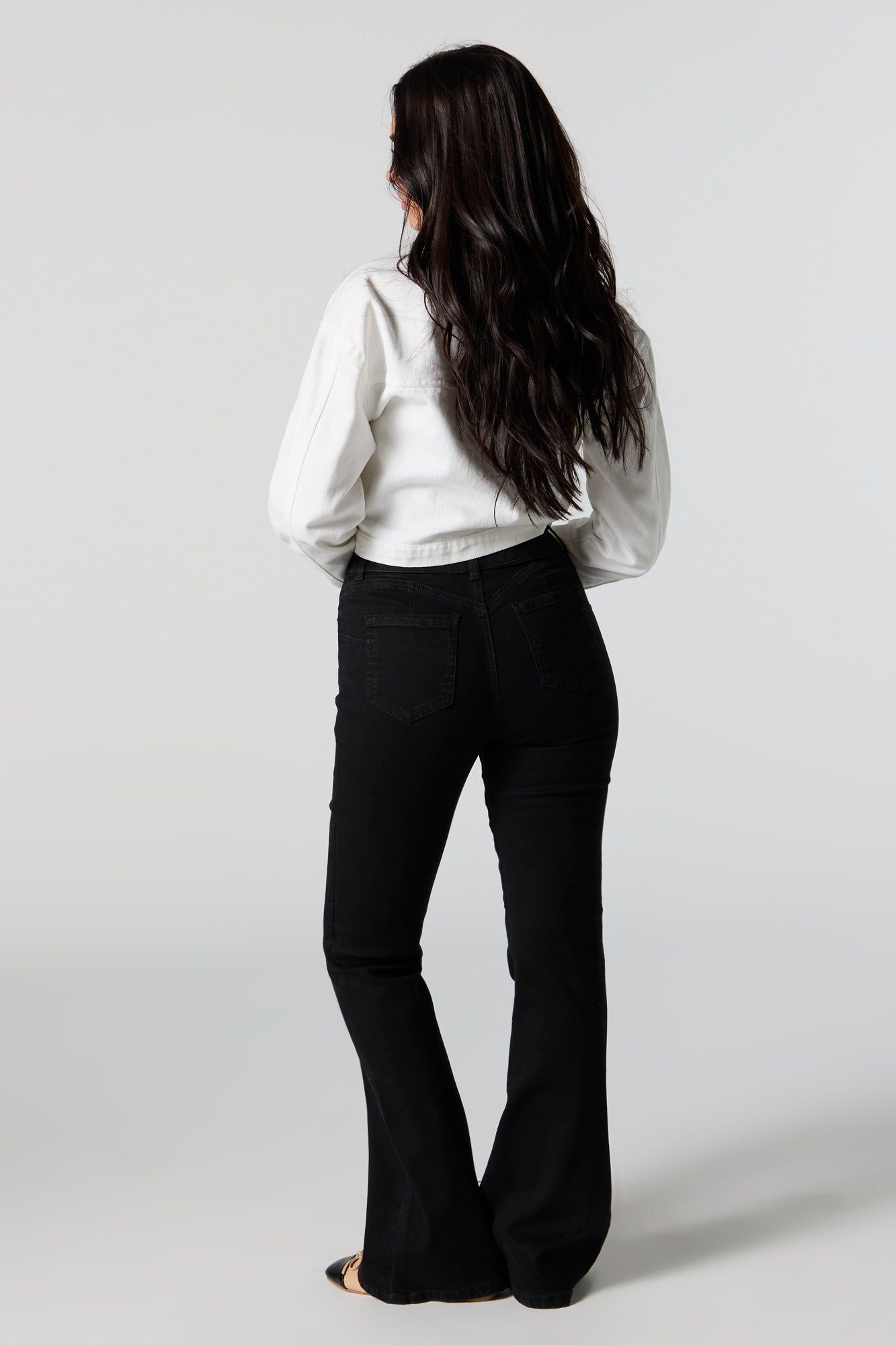 Austin Black Wash Flare Jean sold by Urban Planet product image thumbnail 3