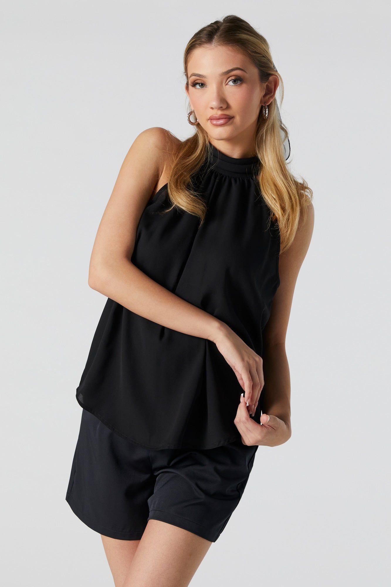 Halter Neck Sleeveless Top sold by Urban Planet
