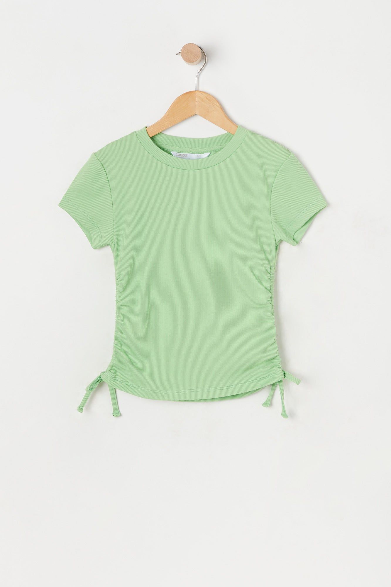 Girls Ribbed Side Cinched Top sold by Urban Planet