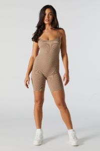 Seamless Ribbed Scoop Neck Romper sold by Urban Planet