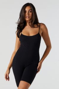 Seamless Ribbed Scoop Neck Romper sold by Urban Planet