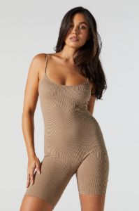 Seamless Ribbed Scoop Neck Romper sold by Urban Planet