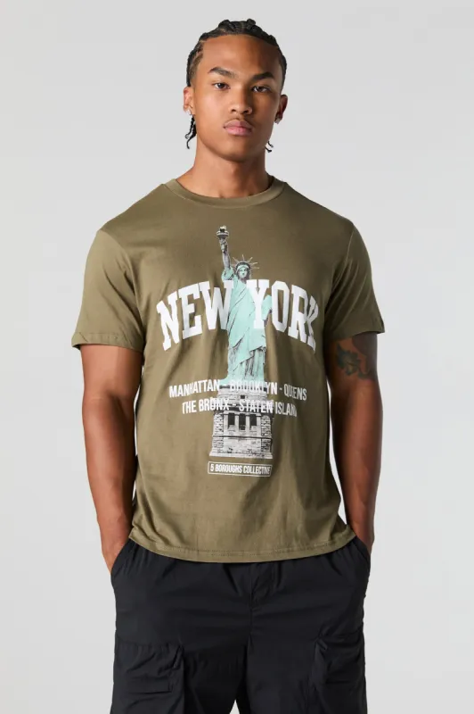 T-shirt à imprimé Statue of Liberty sold by Urban Planet