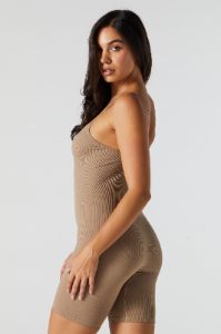 Seamless Ribbed Scoop Neck Romper sold by Urban Planet