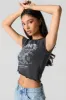 American Tour Graphic Cropped T-Shirt sold by Urban Planet