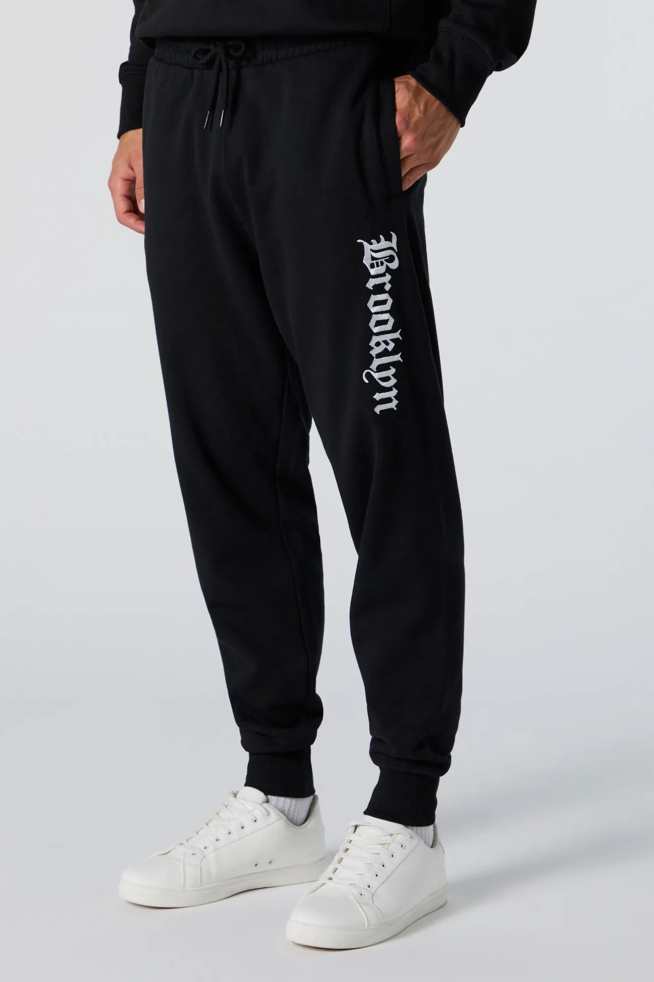 Destination Embroidered Fleece Jogger sold by Urban Planet product image thumbnail 5