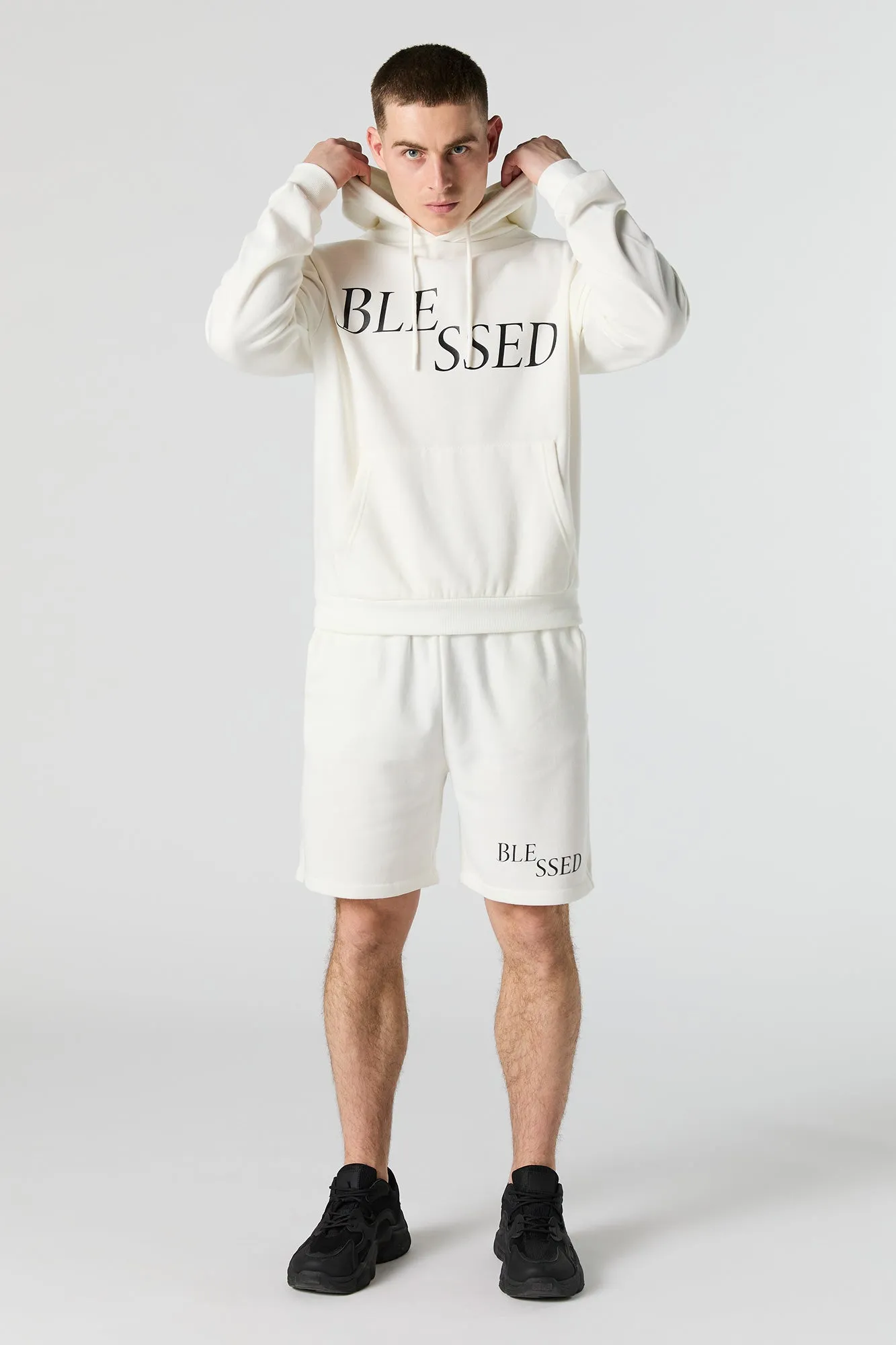 Blessed Graphic Fleece Hoodie sold by Urban Planet product image thumbnail 3