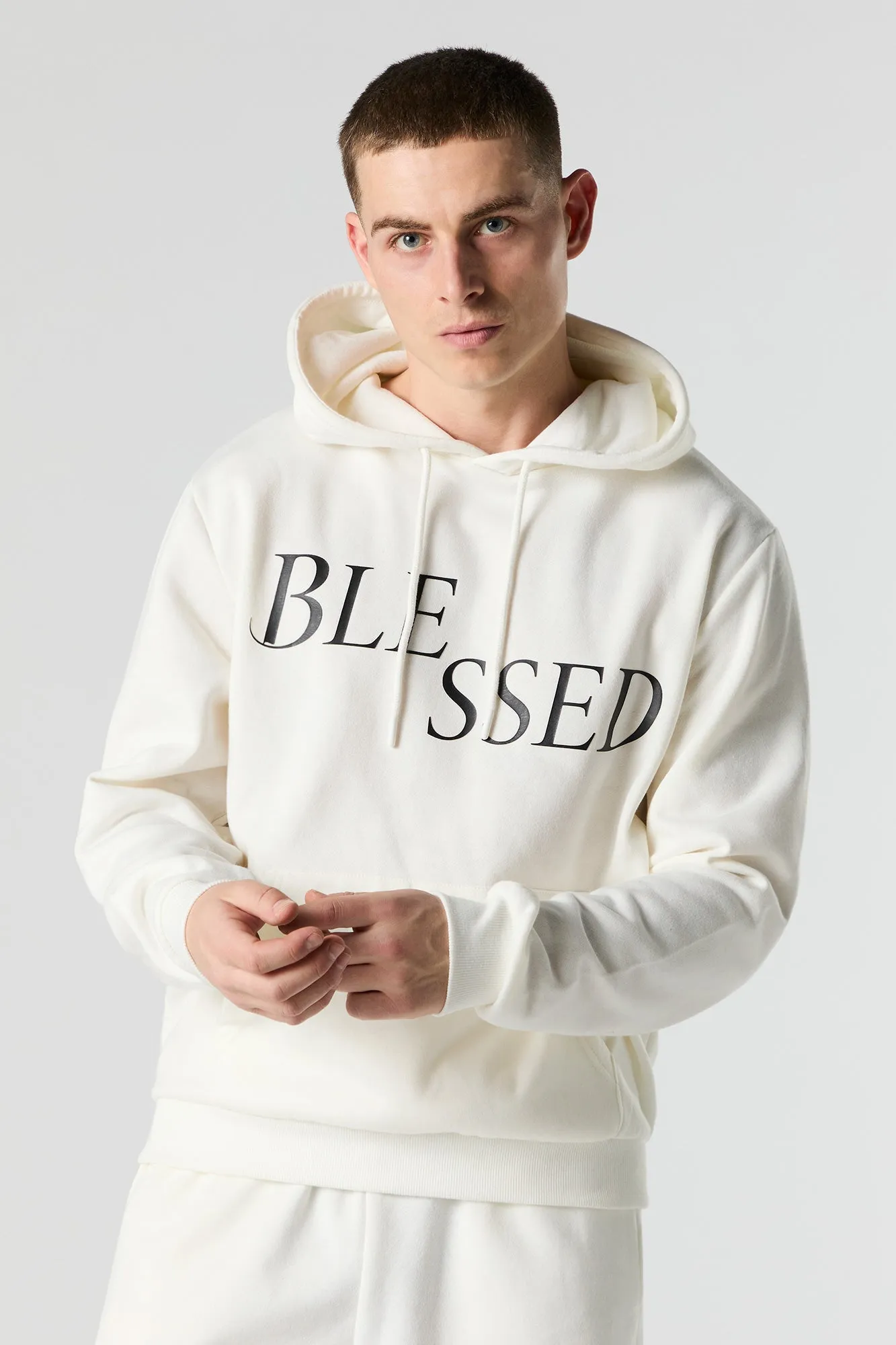 Blessed Graphic Fleece Hoodie sold by Urban Planet