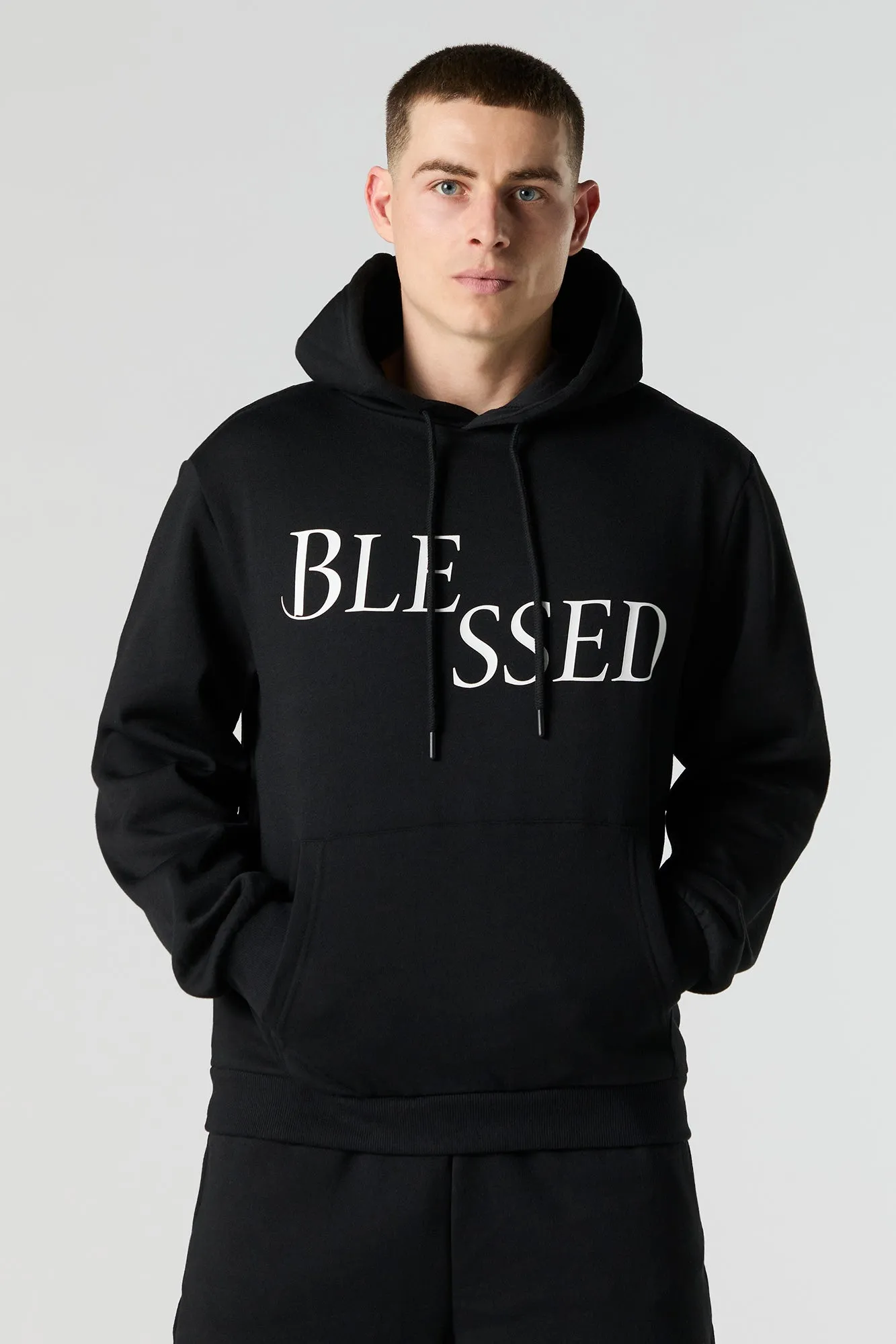 Blessed Graphic Fleece Hoodie sold by Urban Planet product image thumbnail 4