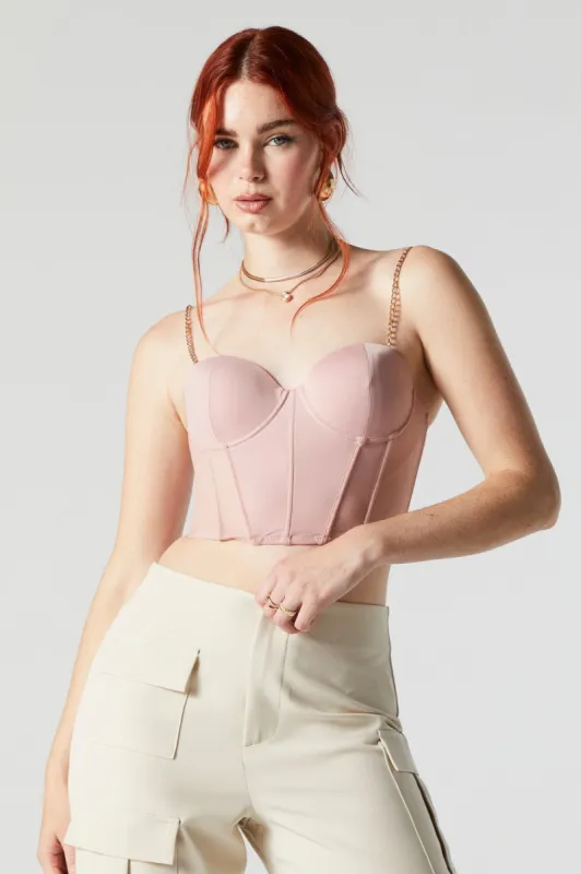 Chain Strap Corset Top sold by Urban Planet
