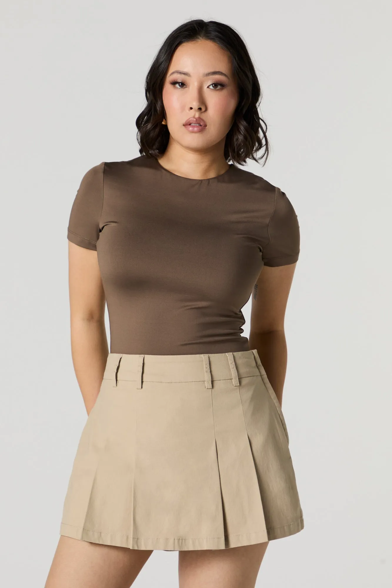 Contour Crewneck Short Sleeve Bodysuit sold by Urban Planet