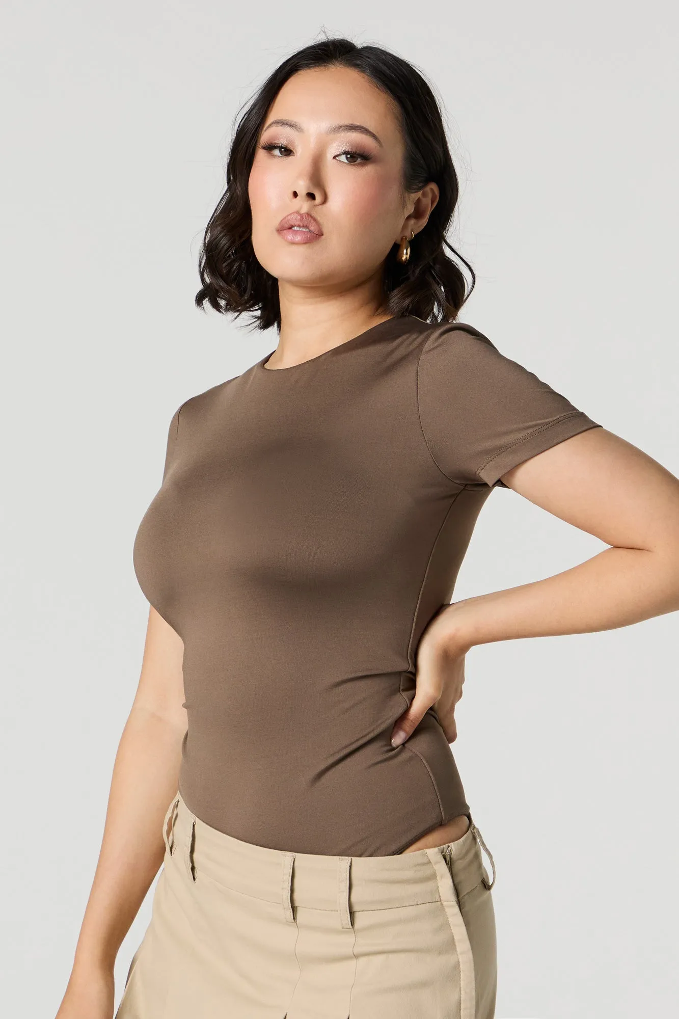 Contour Crewneck Short Sleeve Bodysuit sold by Urban Planet product image thumbnail 2