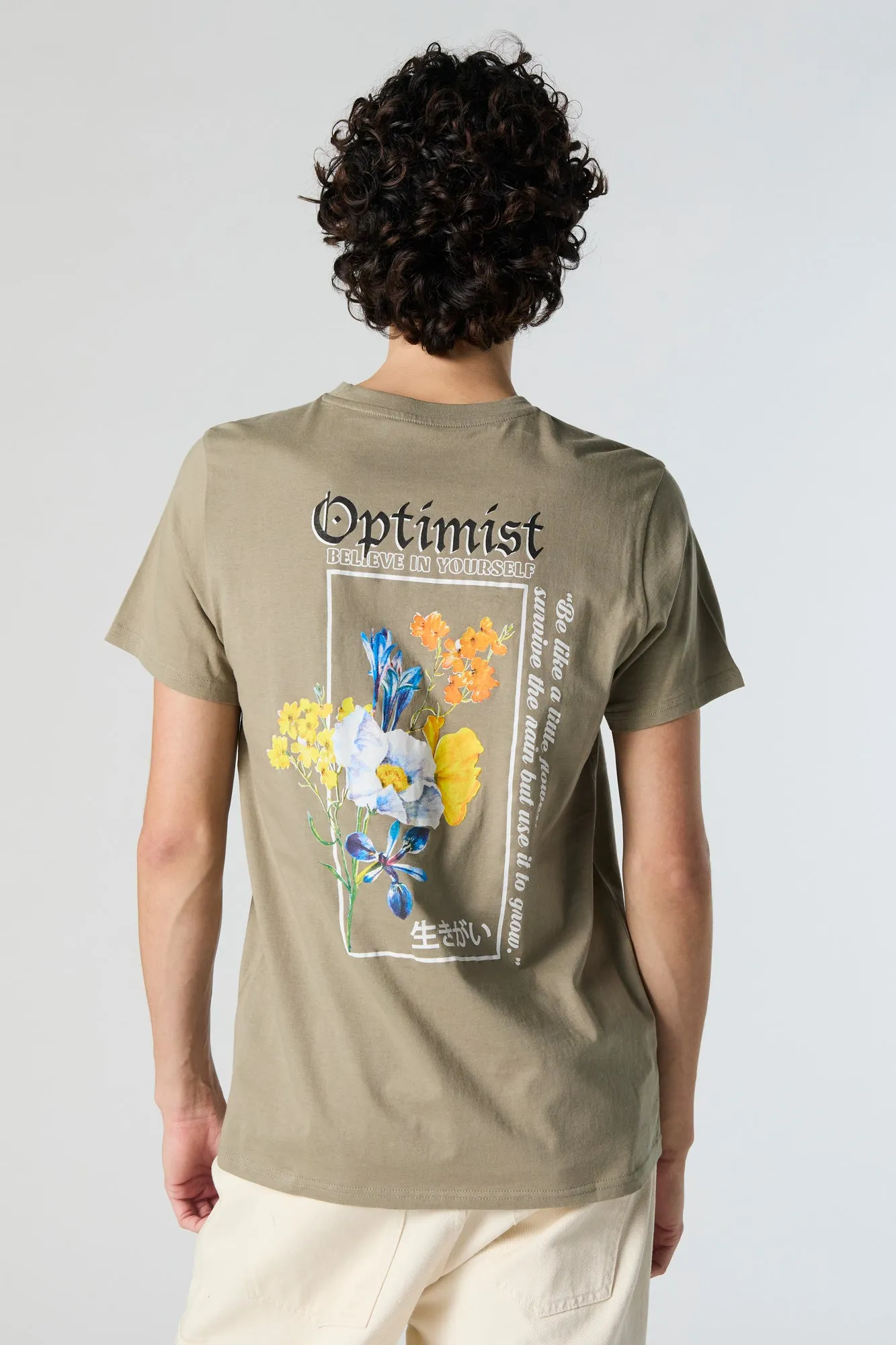 Optimist Graphic T-Shirt sold by Urban Planet product image thumbnail 3