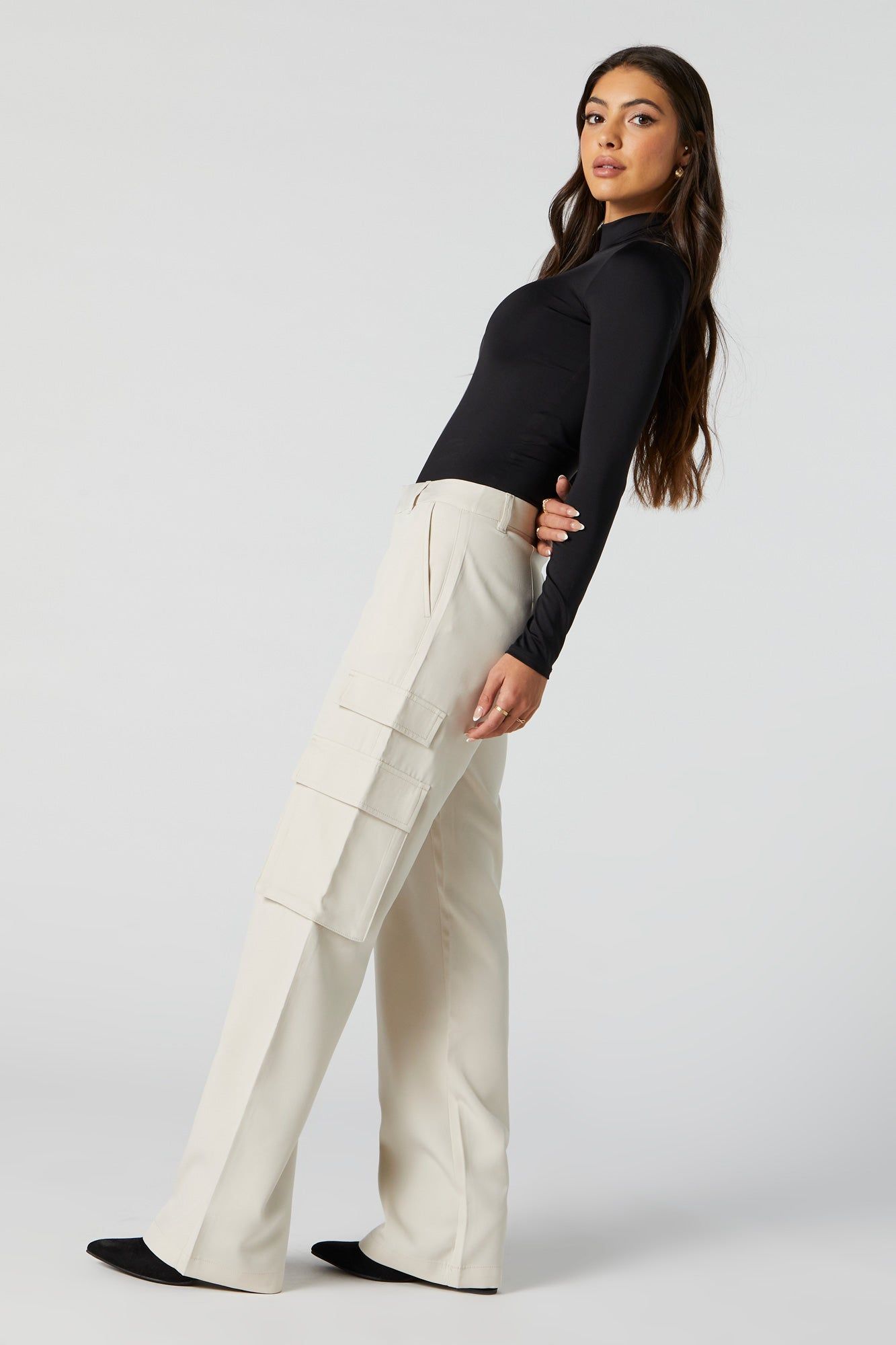 Pantalon habillé avec poches cargo sold by Urban Planet product image thumbnail 4