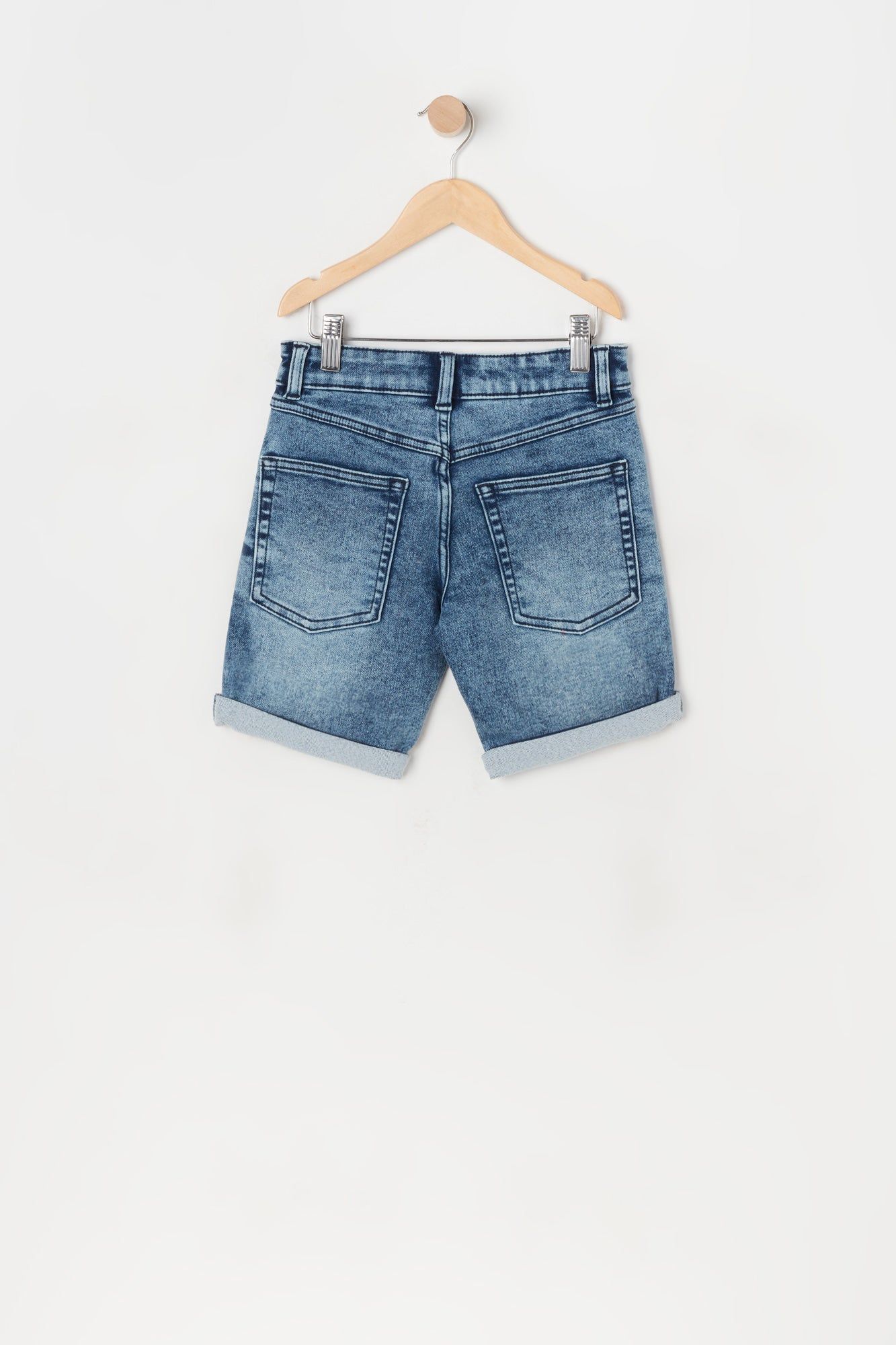 Short en denim écoresponsable d'aspect usé pour garçon sold by Urban Planet product image thumbnail 2