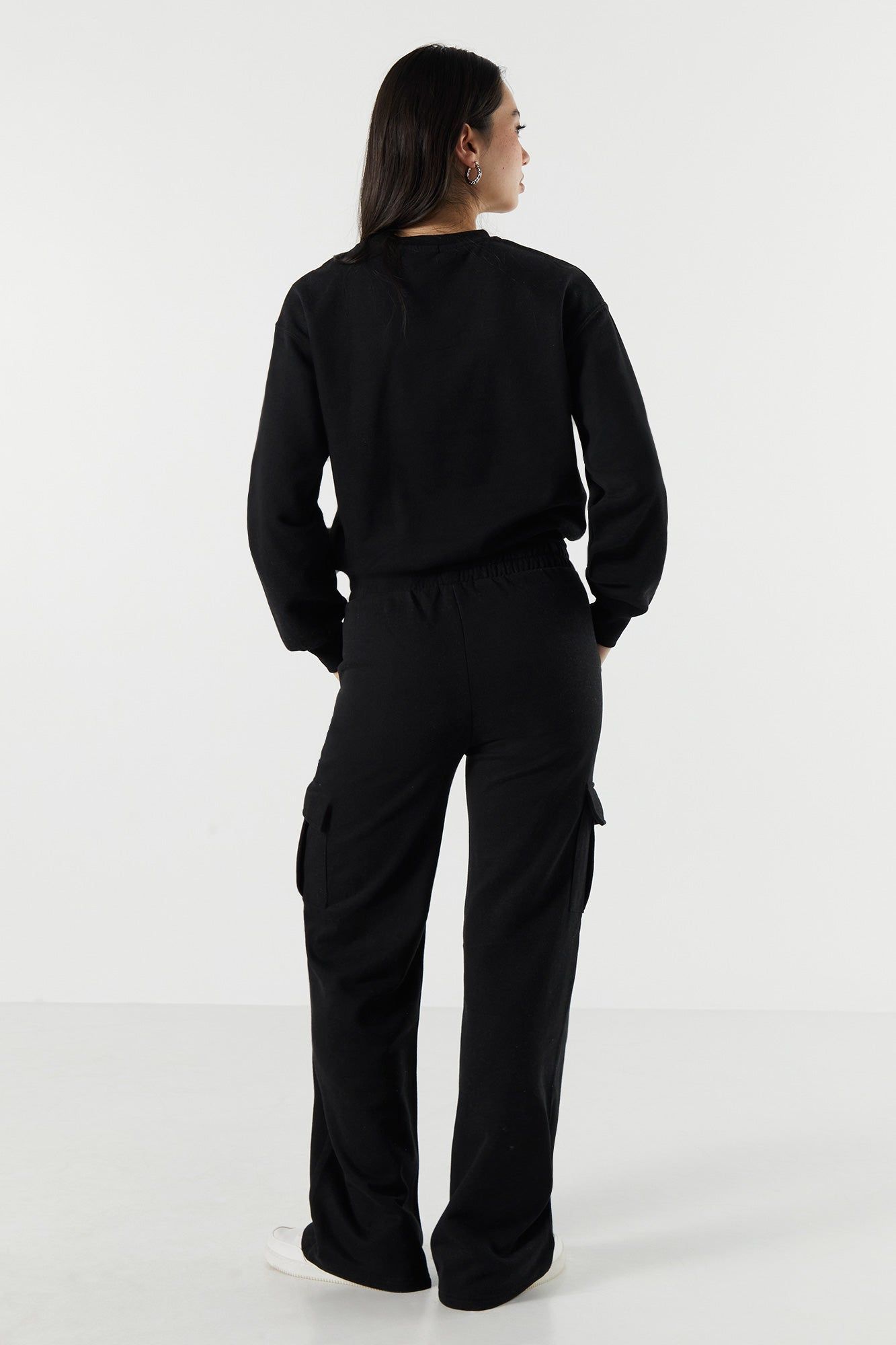 Fleece Cargo Wide Leg Pant sold by Urban Planet product image thumbnail 6