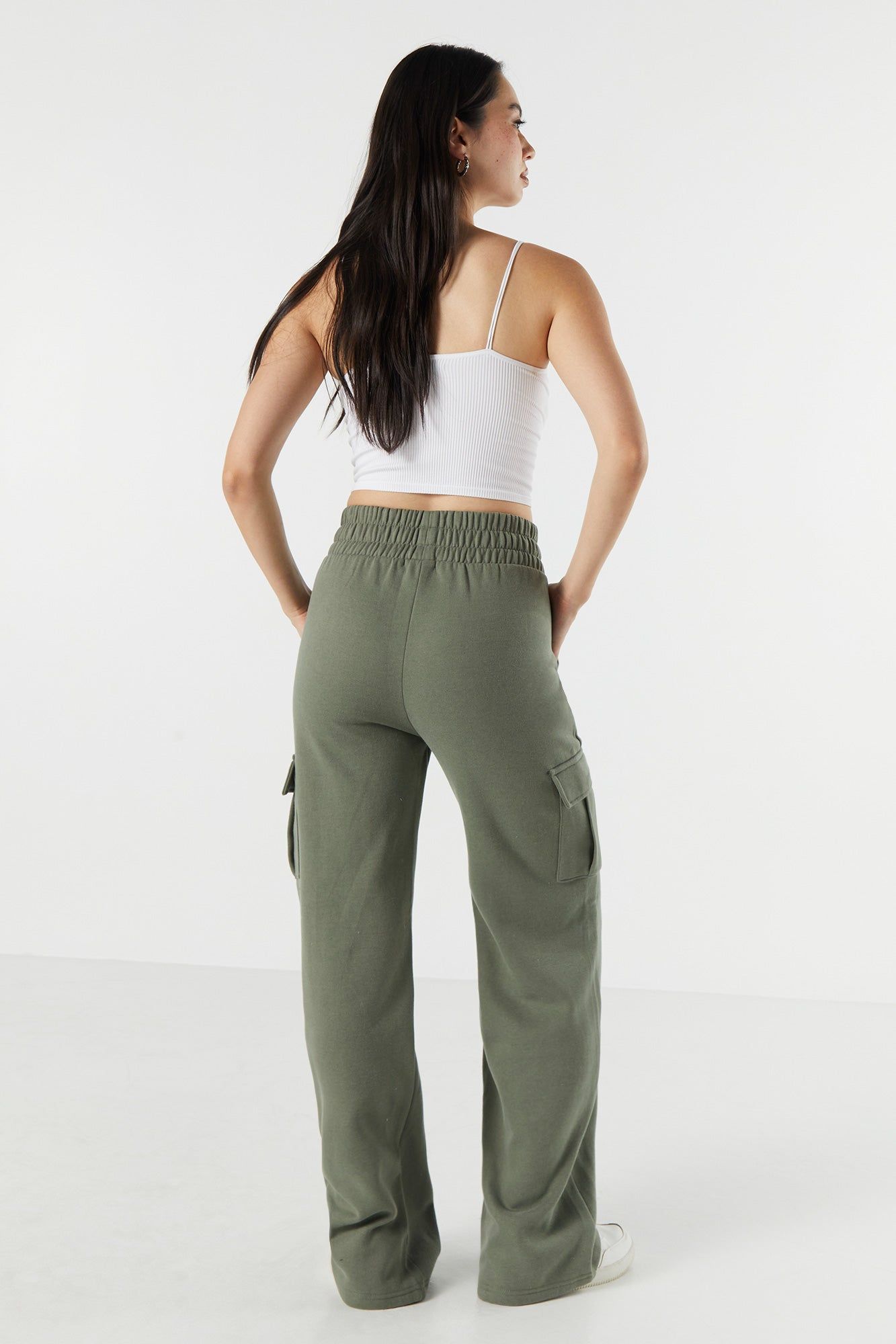 Fleece Cargo Wide Leg Pant sold by Urban Planet product image thumbnail 3