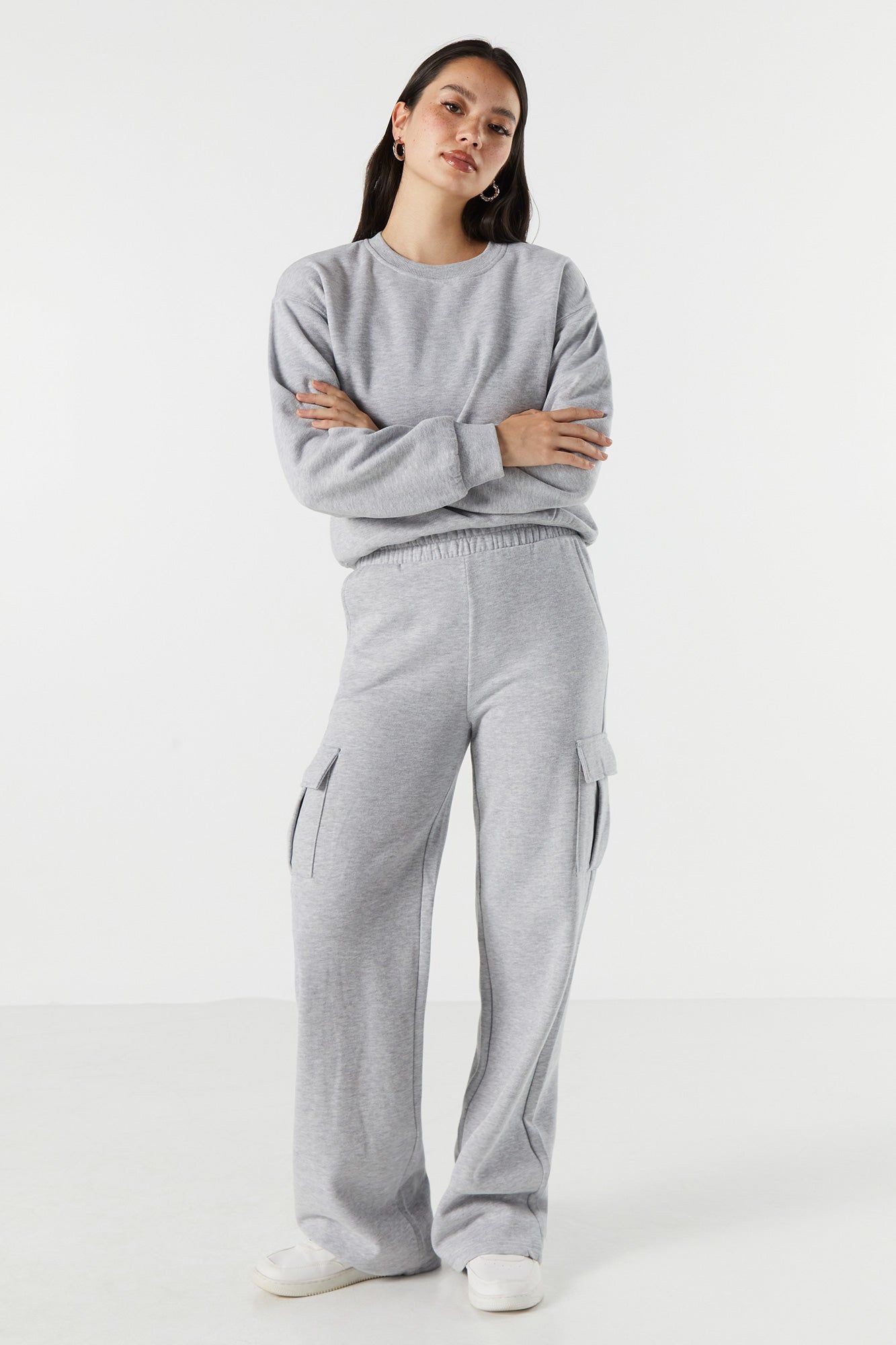 Fleece Cargo Wide Leg Pant sold by Urban Planet product image thumbnail 7