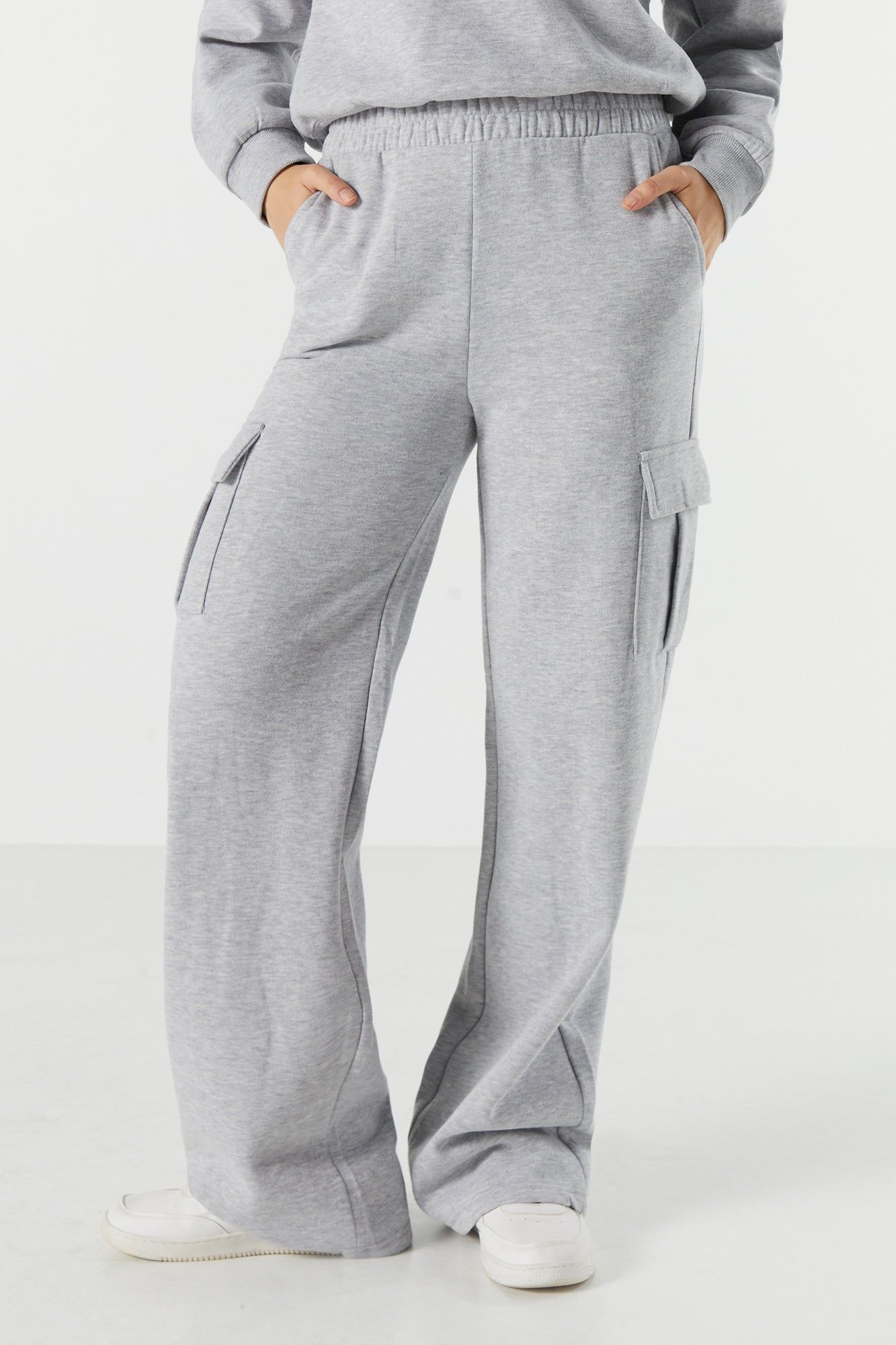 Fleece Cargo Wide Leg Pant sold by Urban Planet product image thumbnail 8