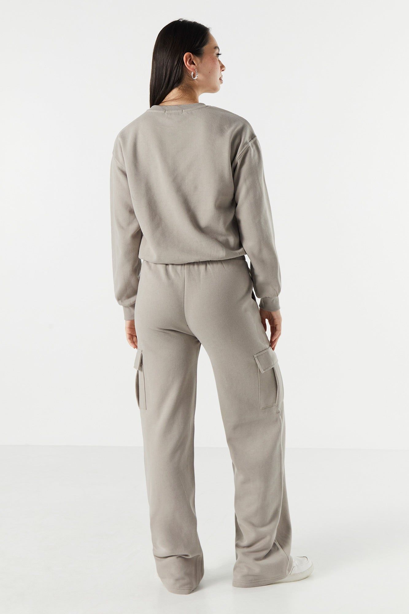 Fleece Cargo Wide Leg Pant sold by Urban Planet product image thumbnail 11