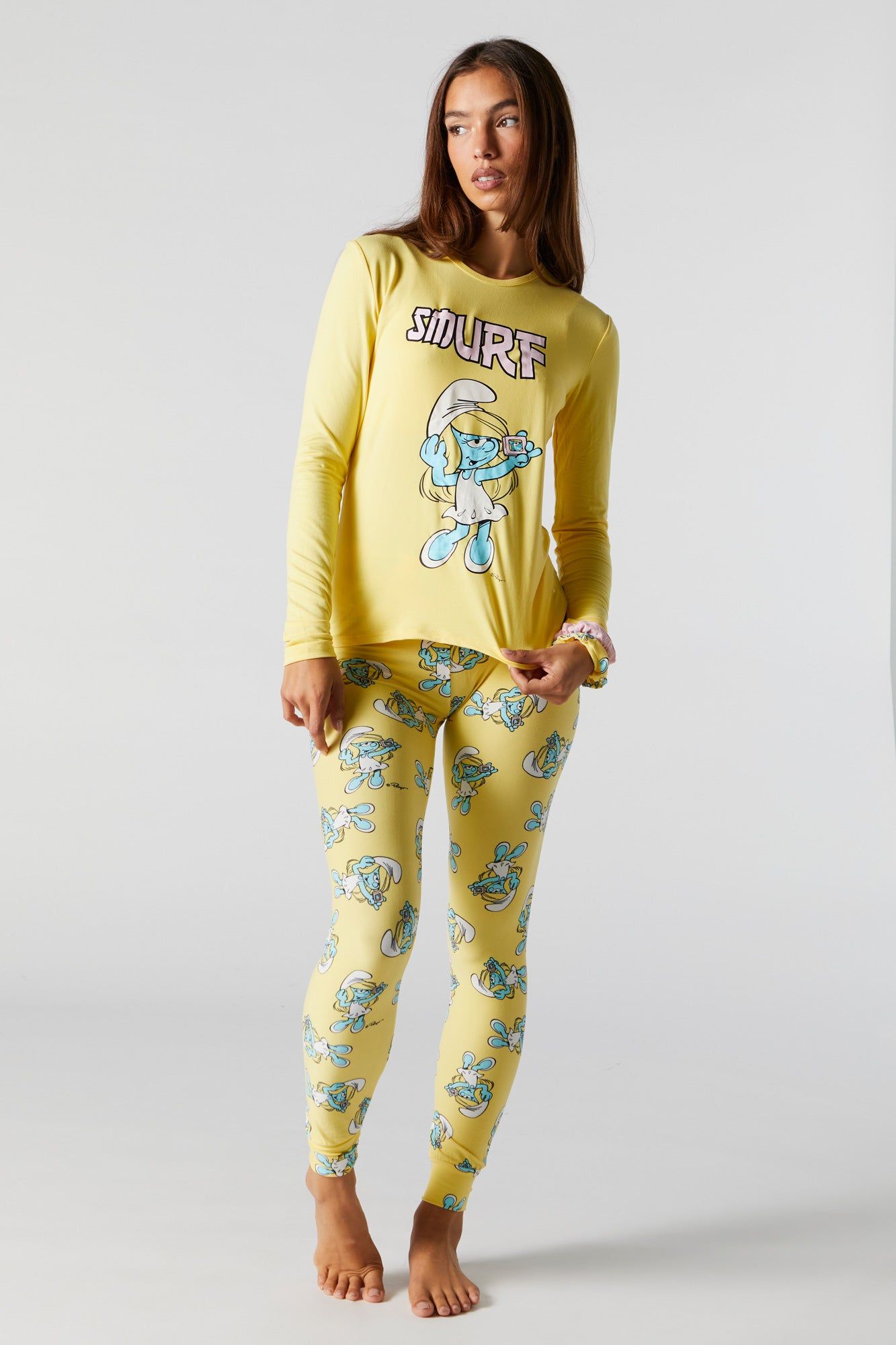 Smurf 2 Piece Pajama Set sold by Urban Planet