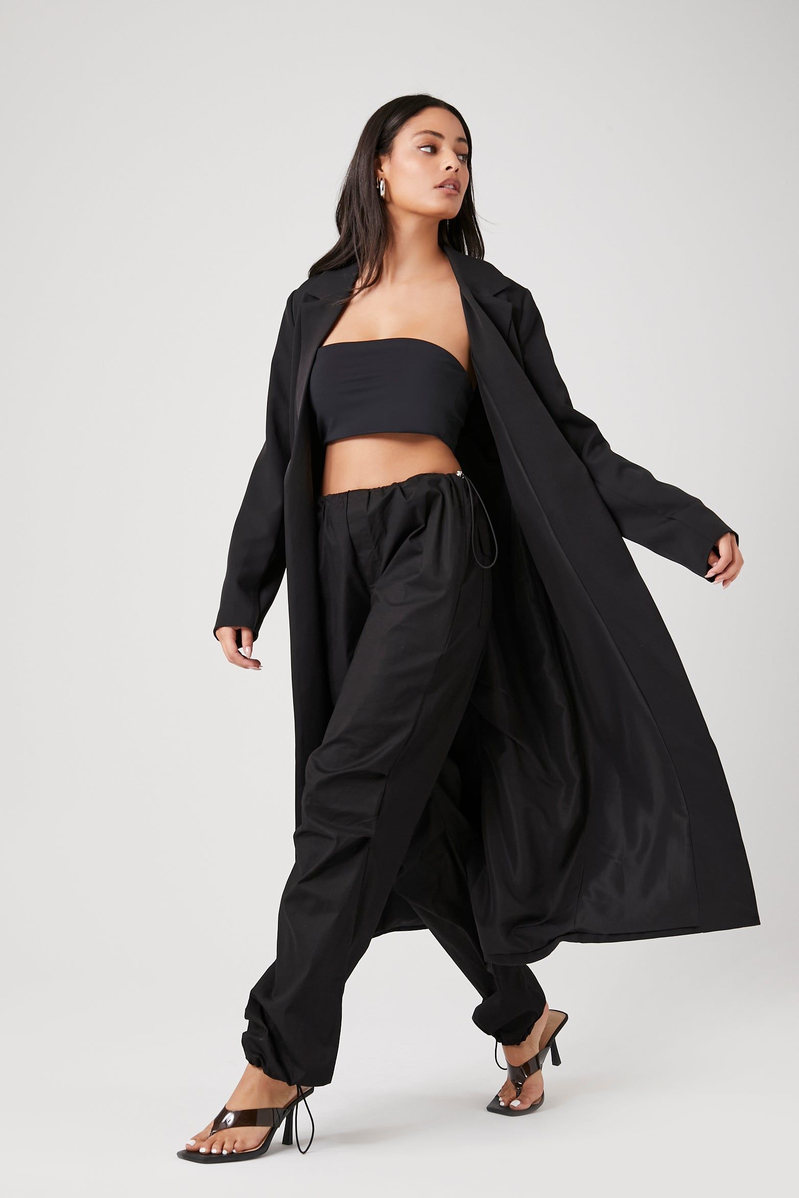 Open Front Longline Blazer sold by Urban Planet product image thumbnail 4