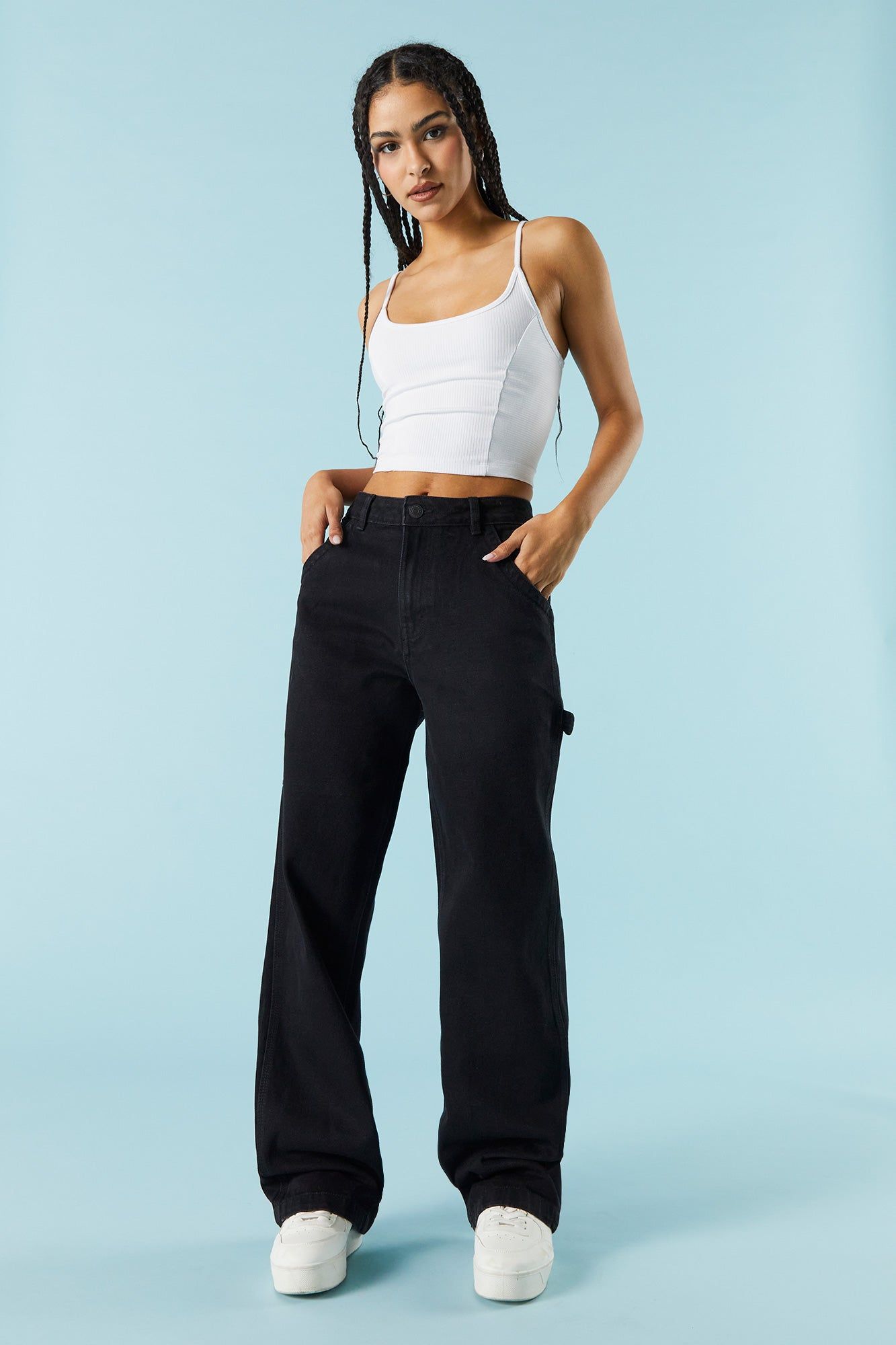 Black High-Rise Carpenter Jean sold by Urban Planet