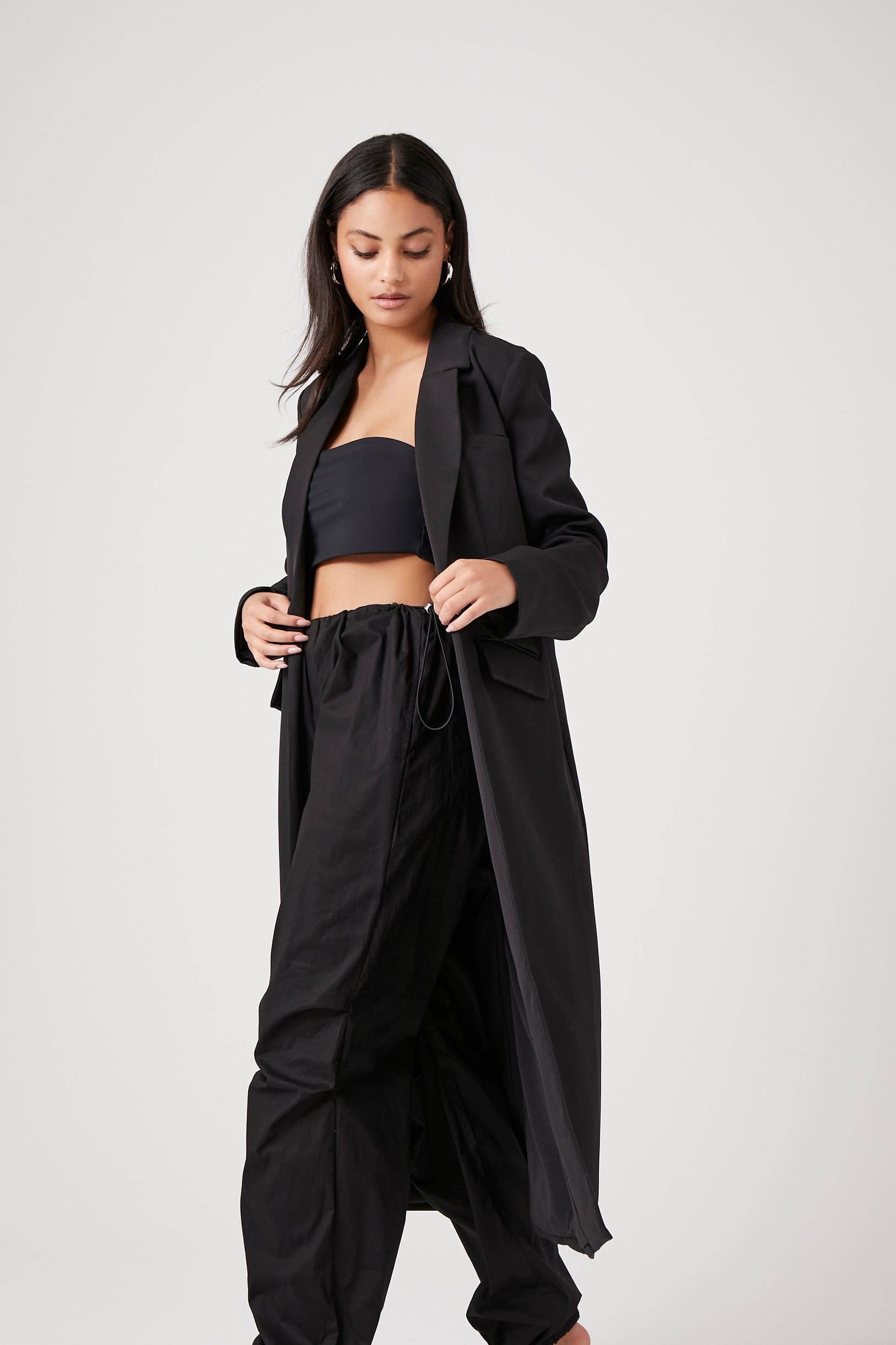 Open Front Longline Blazer sold by Urban Planet product image thumbnail 3