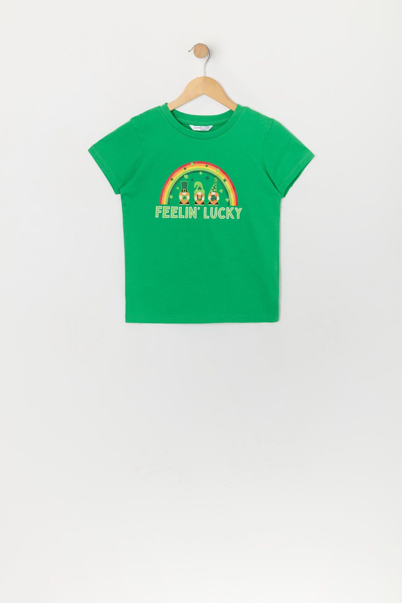 Girls St Patrick's Day Feelin Lucky Graphic T-Shirt sold by Urban Planet
