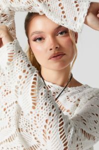 Crochet Long Sleeve Top sold by Urban Planet