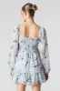 Minirobe smockée fleurie à manches longues sold by Urban Planet