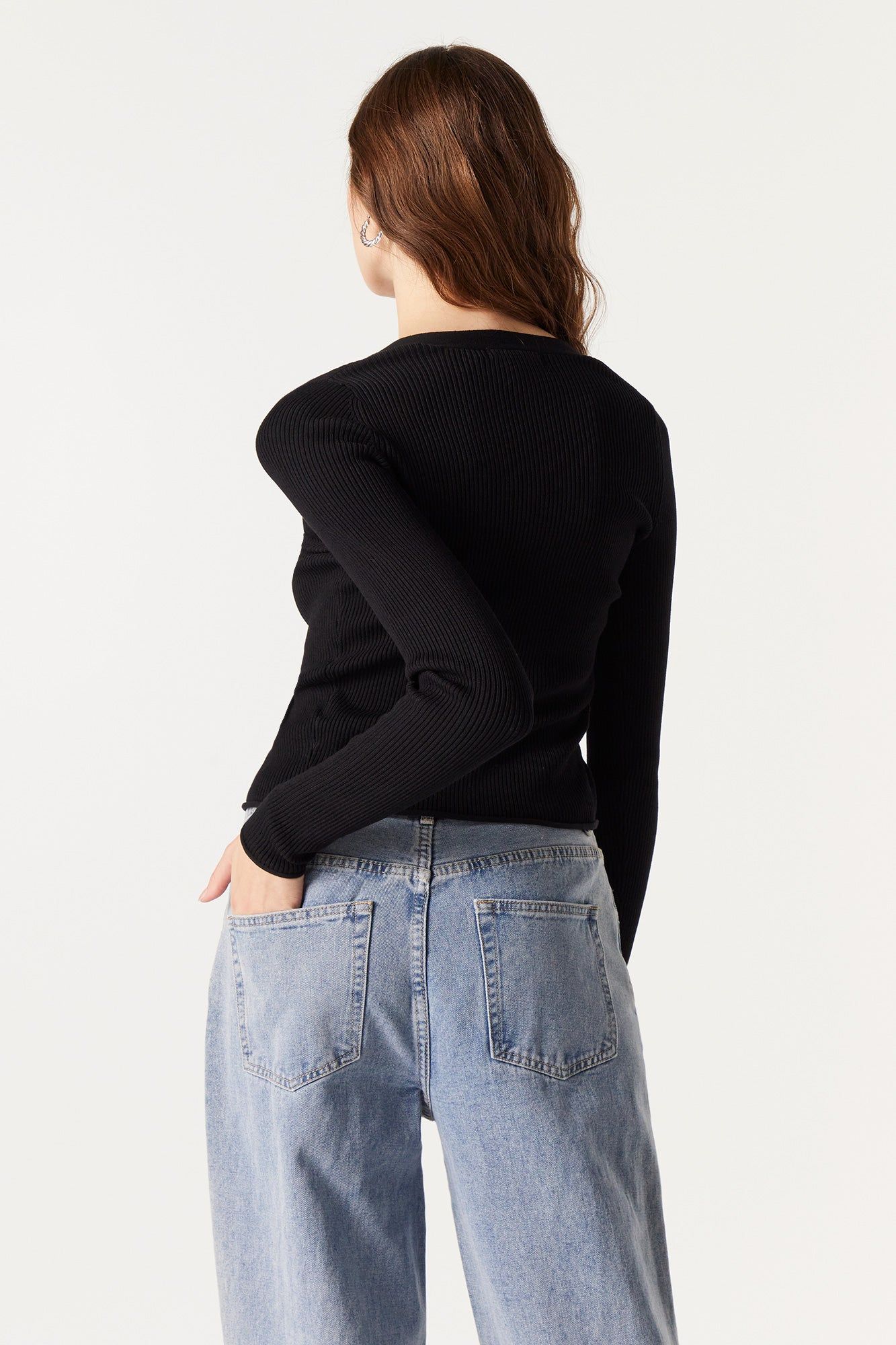 Button-Up Knit Cardigan sold by Urban Planet product image thumbnail 2