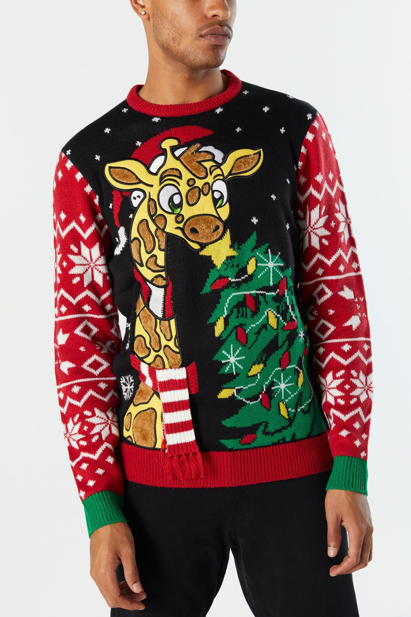 Chandail Hideux Noël à imprimé Girafe sold by Urban Planet product image thumbnail 4