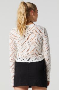 Crochet Long Sleeve Top sold by Urban Planet