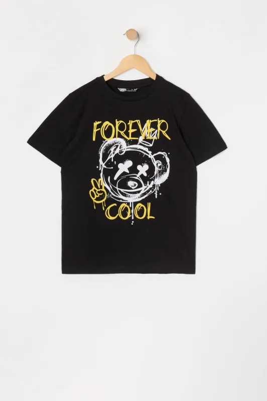 T-shirt à imprimé Forever Cool pour garçon sold by Urban Planet