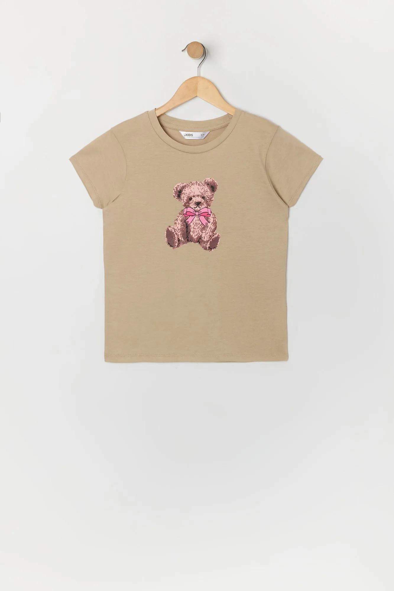Girls Cute Teddy Graphic T-Shirt sold by Urban Planet