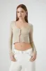 Ribbed Buttoned Cardigan Sweater sold by Urban Planet