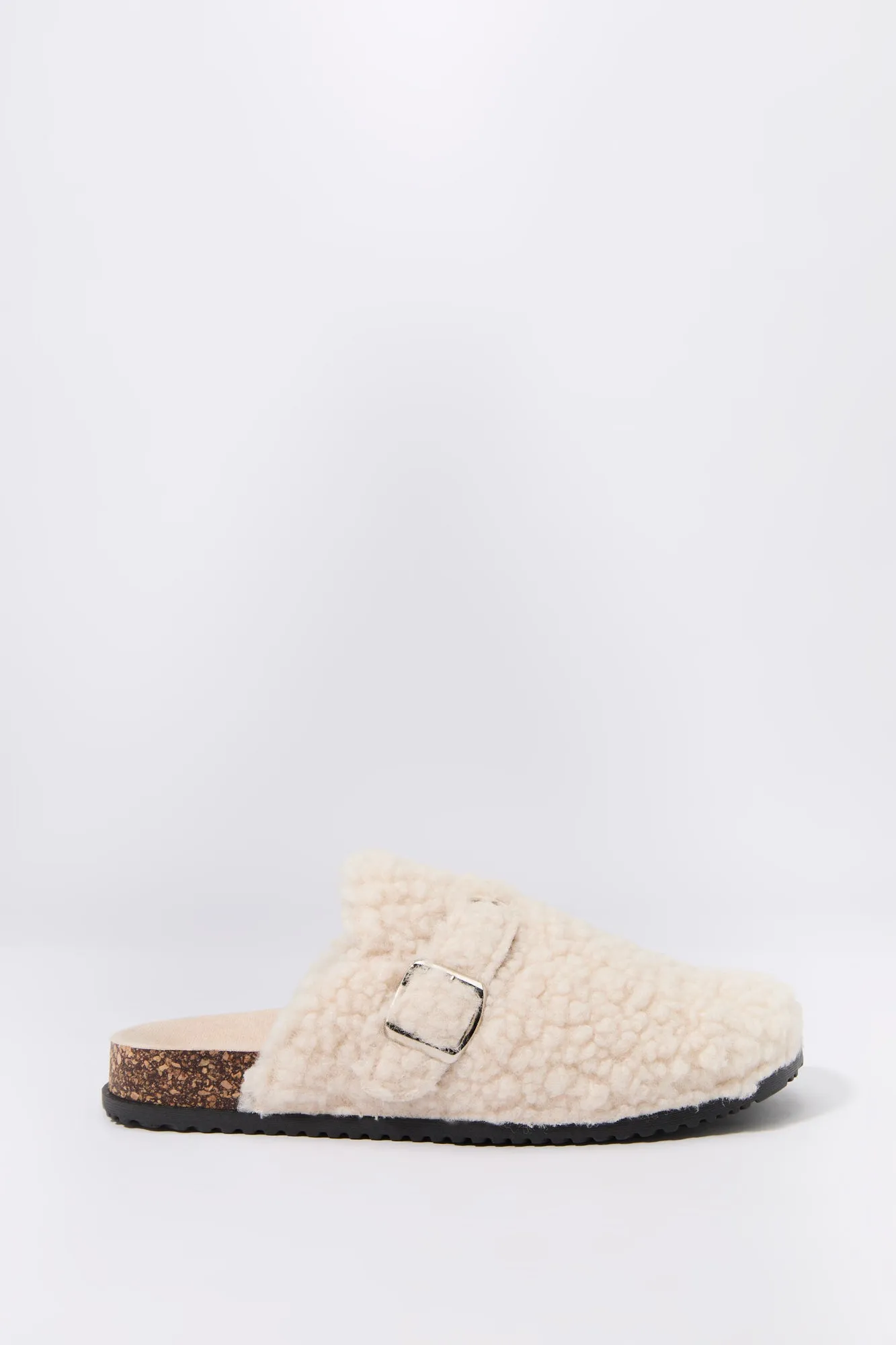Faux Fur Cork Slipper Slides sold by Urban Planet product image thumbnail 2