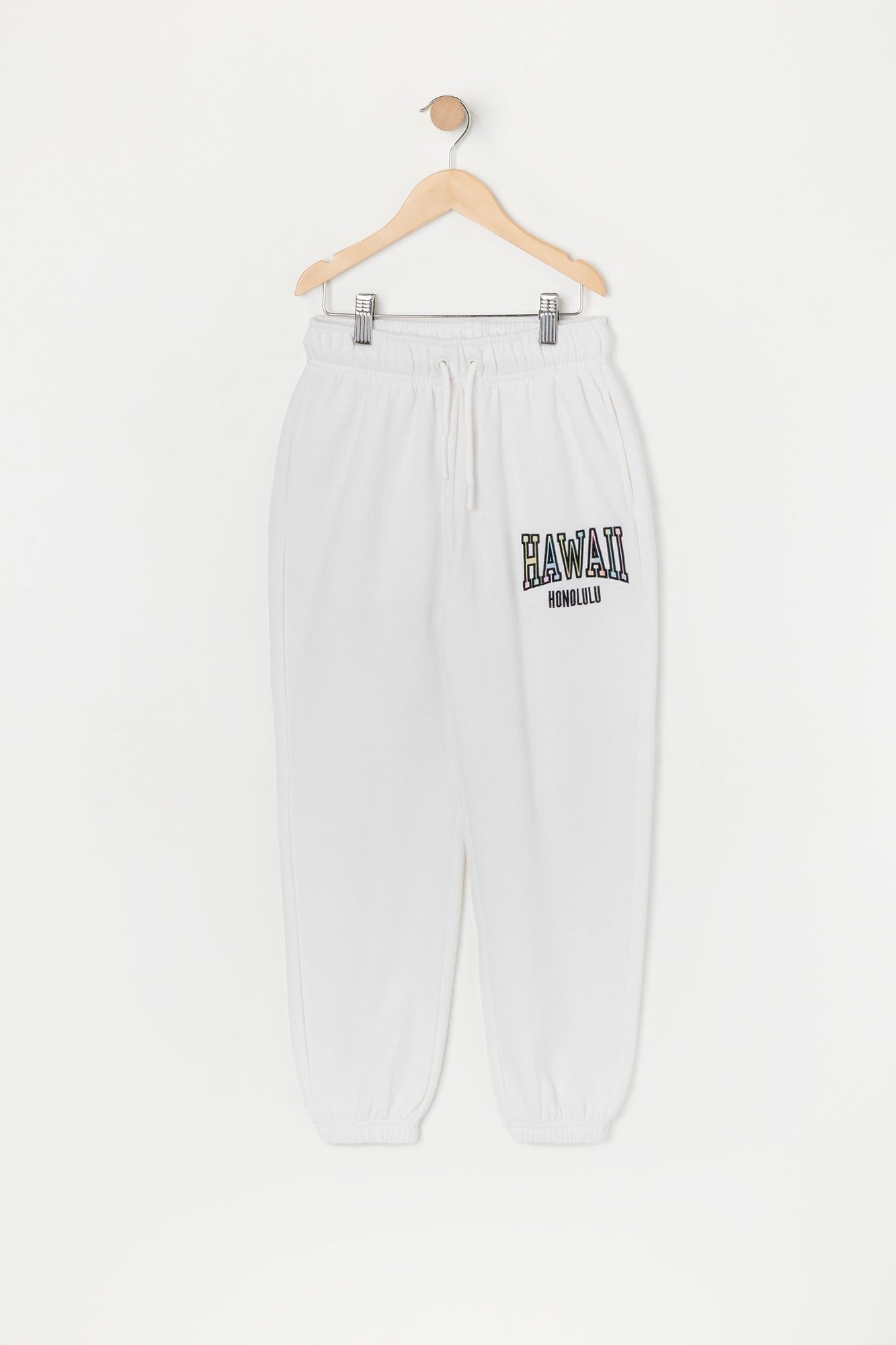 Girls Hawaii Twill Embroidered Boyfriend Jogger sold by Urban Planet