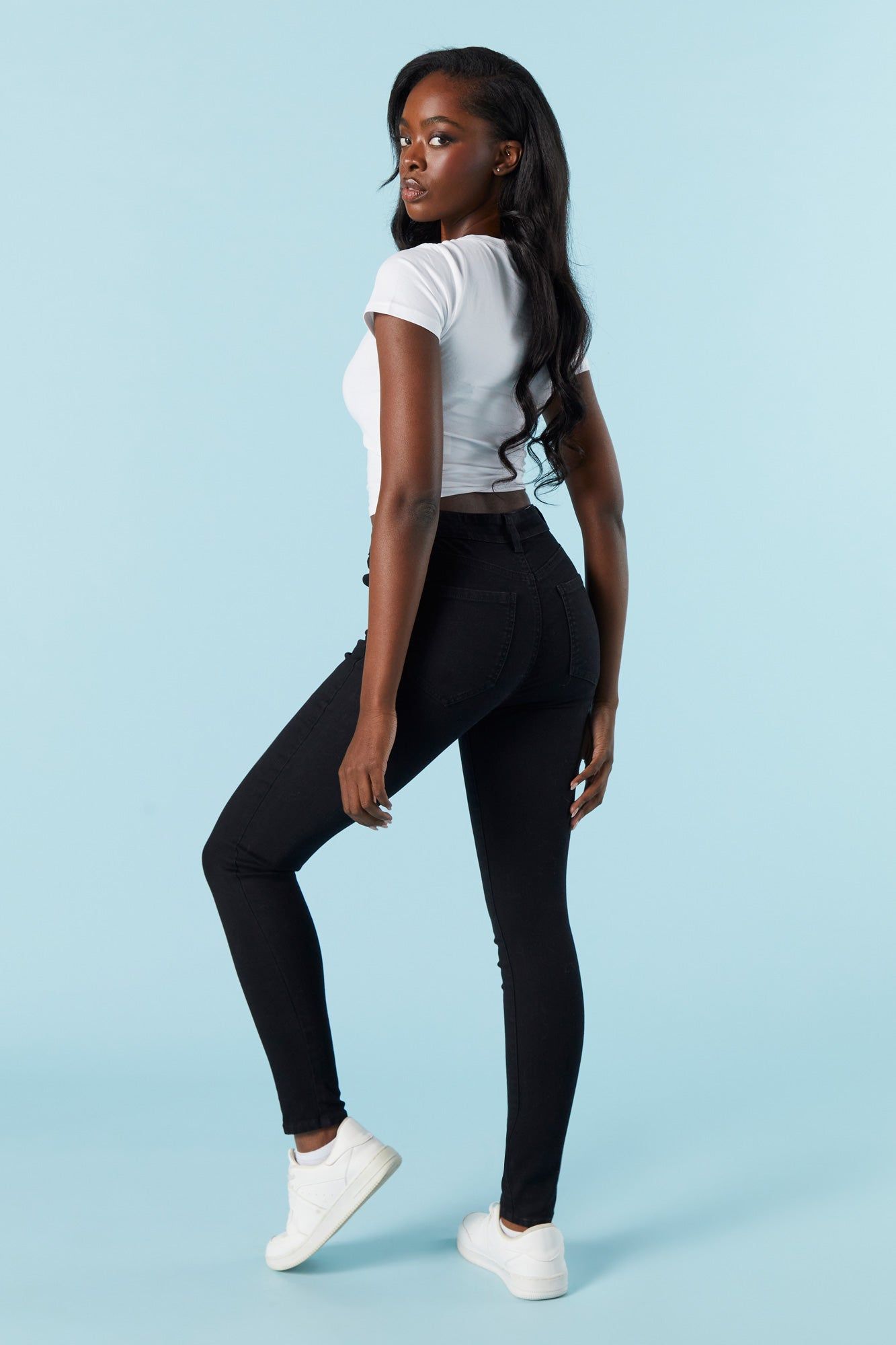 Miami Black Wash Skinny Jean sold by Urban Planet product image thumbnail 3