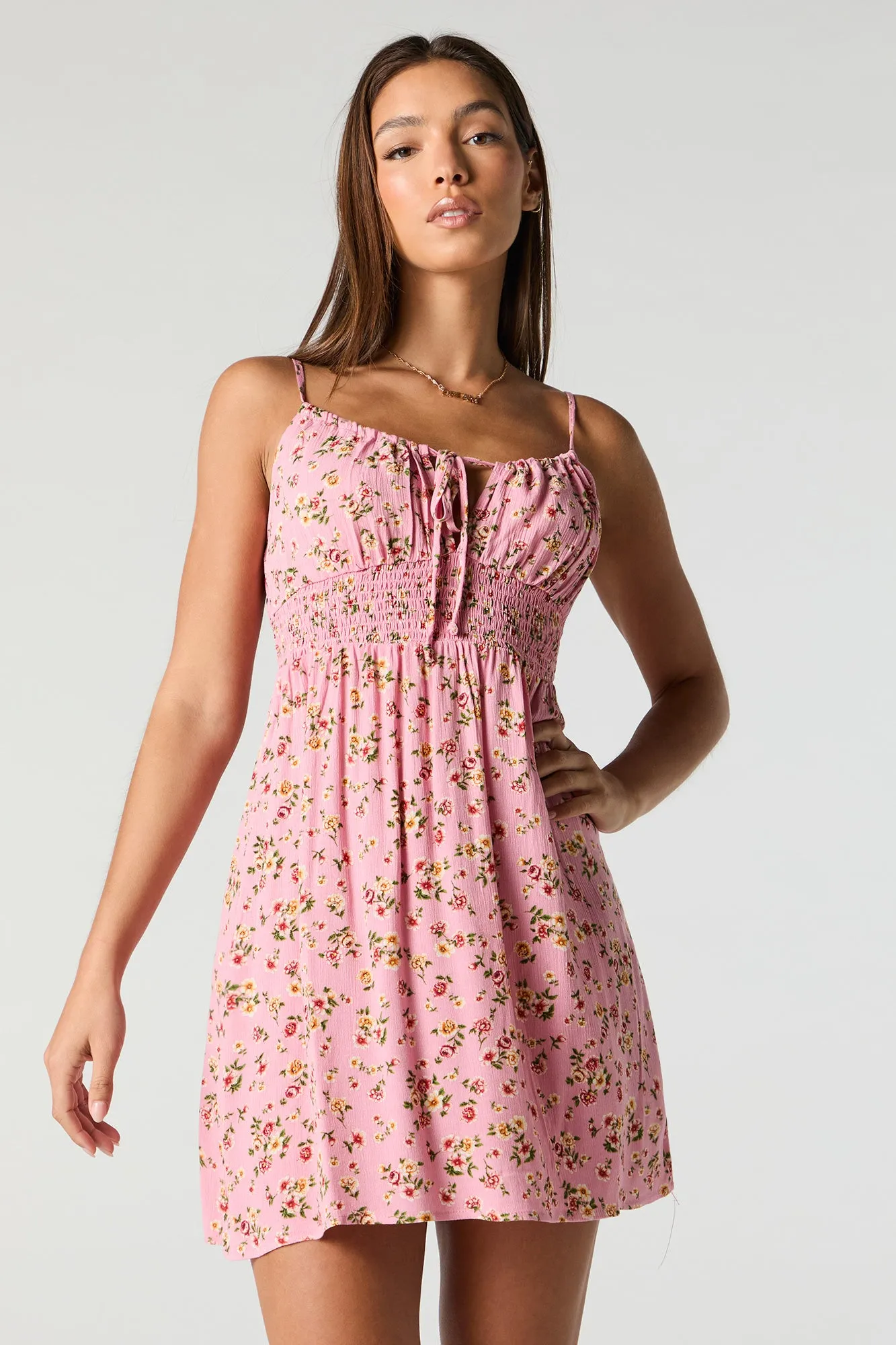 Minirobe-camisole de style laitière fleurie sold by Urban Planet product image thumbnail 4