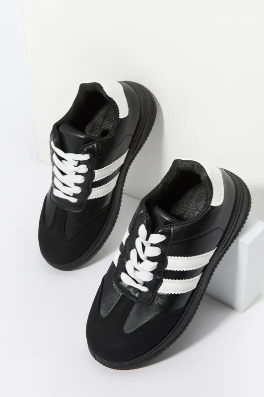 Girls Faux Leather Lace Up Sneaker sold by Urban Planet