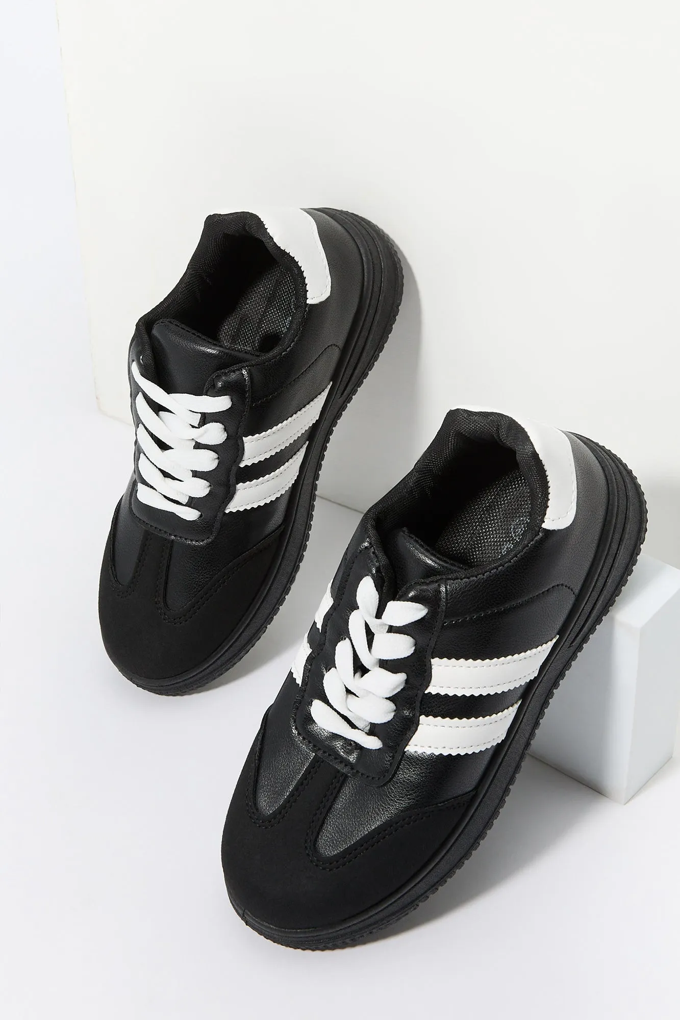 Girls Faux Leather Lace Up Sneaker sold by Urban Planet